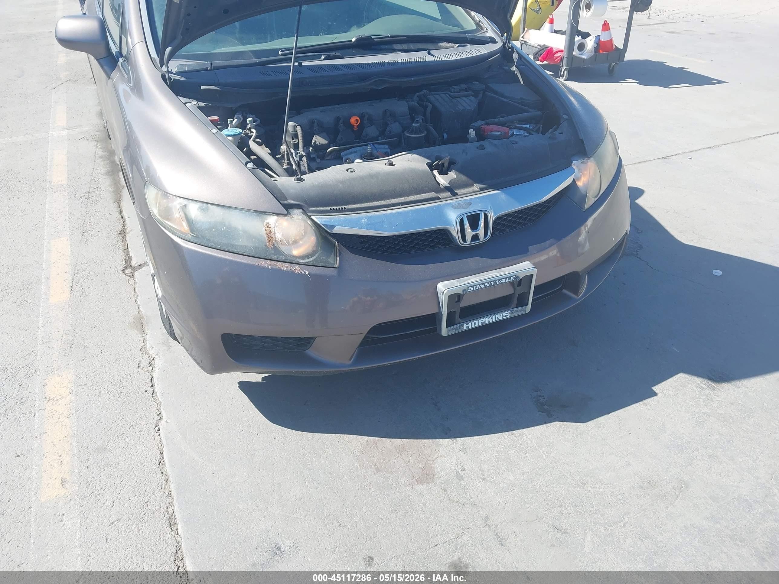 2011 Honda Civic Lx Gray vin: 2HGFA1F57BH503279