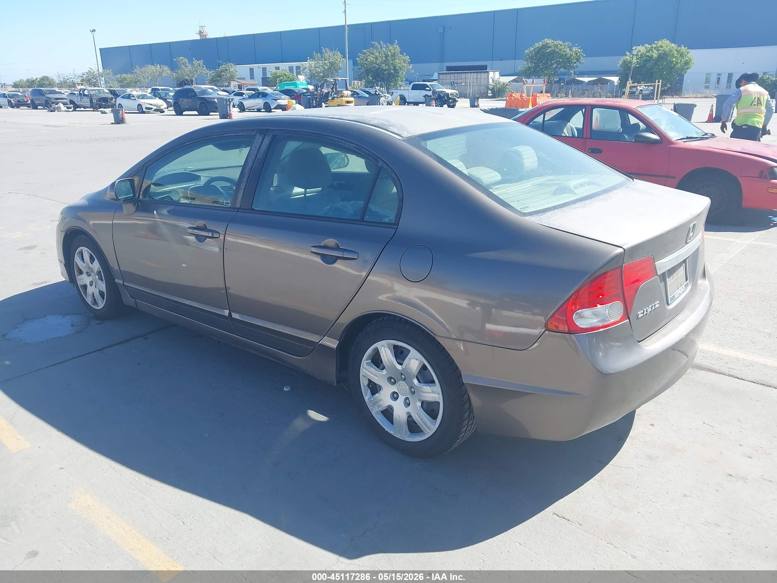 2011 Honda Civic Lx Gray vin: 2HGFA1F57BH503279
