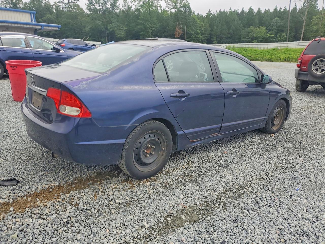 2011 Honda Civic Lx Blue vin: 2HGFA1F57BH507798
