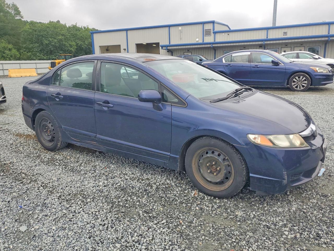 2011 Honda Civic Lx Blue vin: 2HGFA1F57BH507798