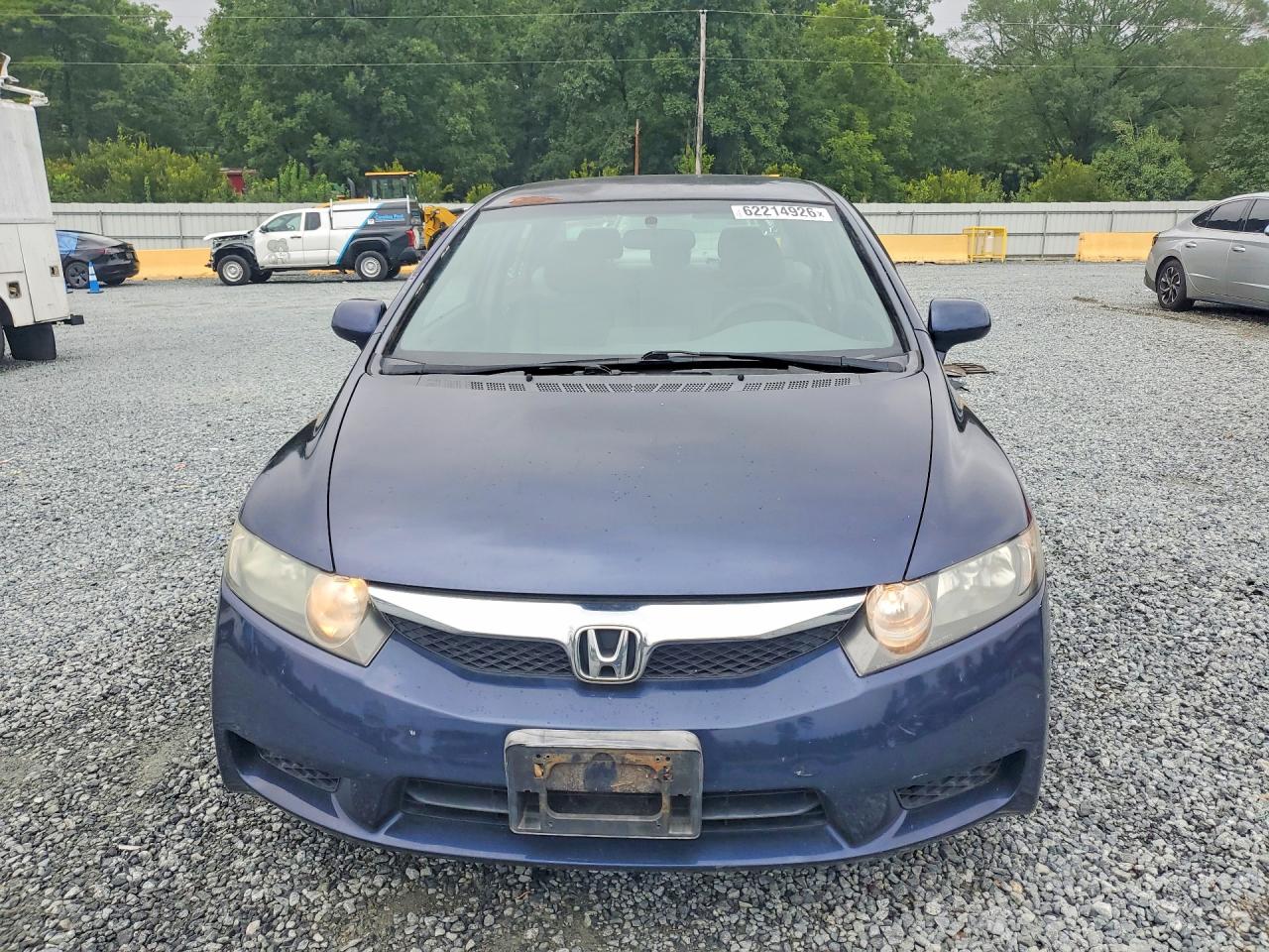 2011 Honda Civic Lx Blue vin: 2HGFA1F57BH507798