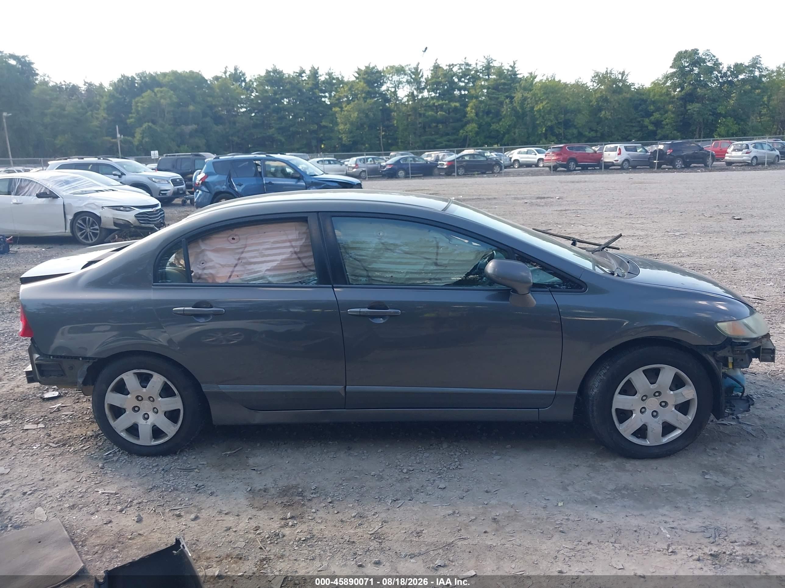 2011 Honda Civic Lx Gray vin: 2HGFA1F57BH514007
