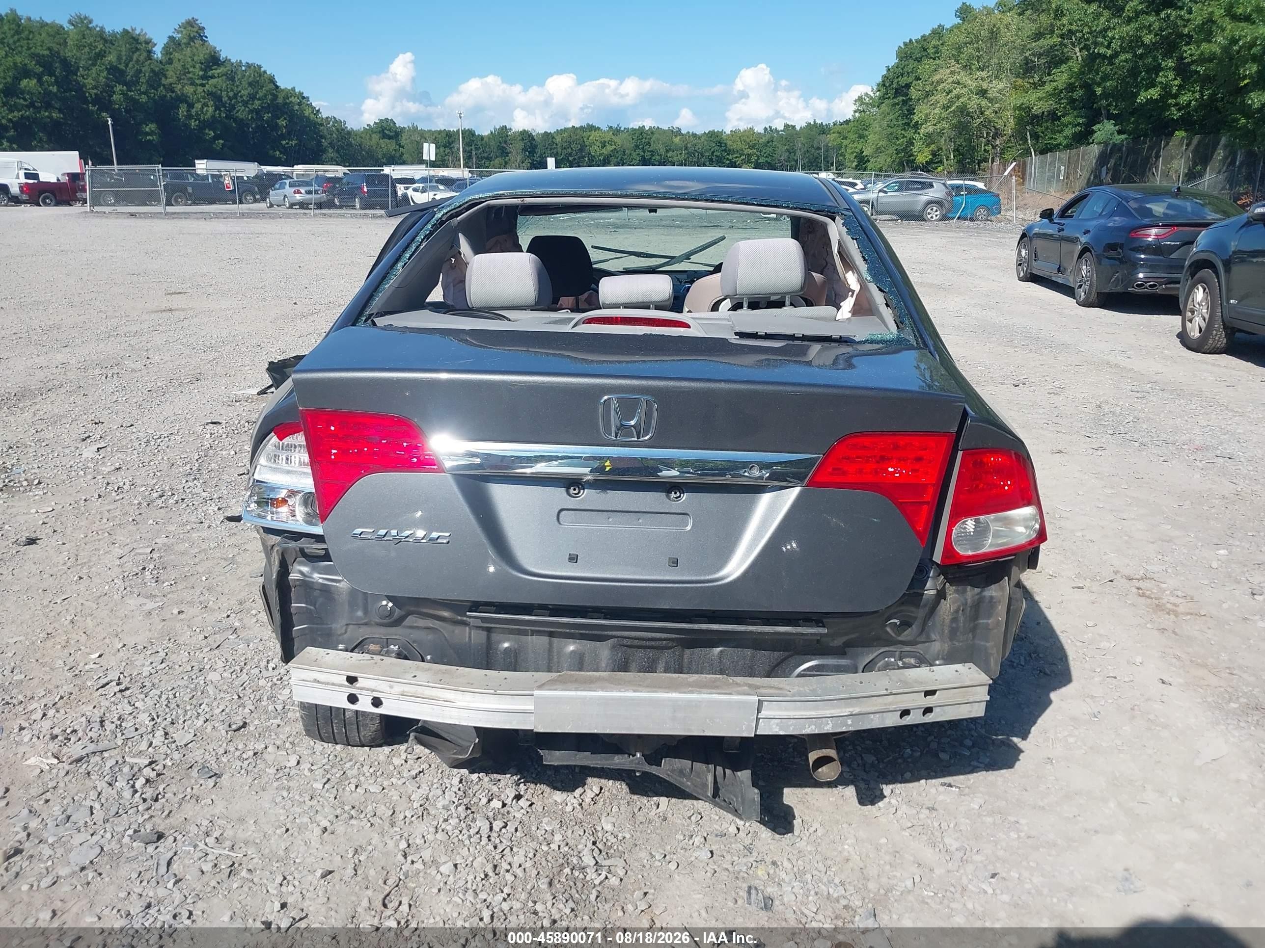 2011 Honda Civic Lx Gray vin: 2HGFA1F57BH514007