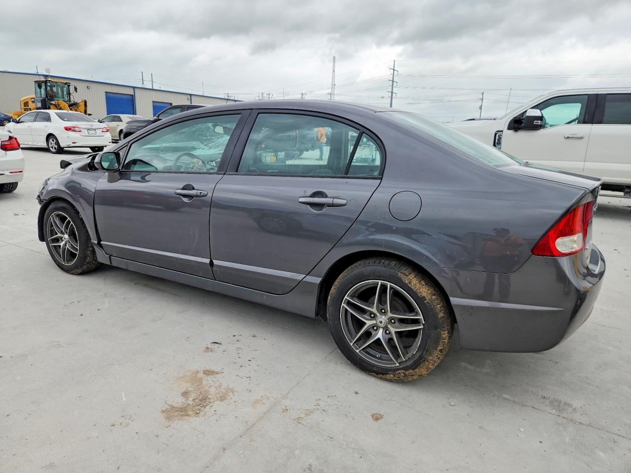 2011 Honda Civic Lx Gray vin: 2HGFA1F57BH523614