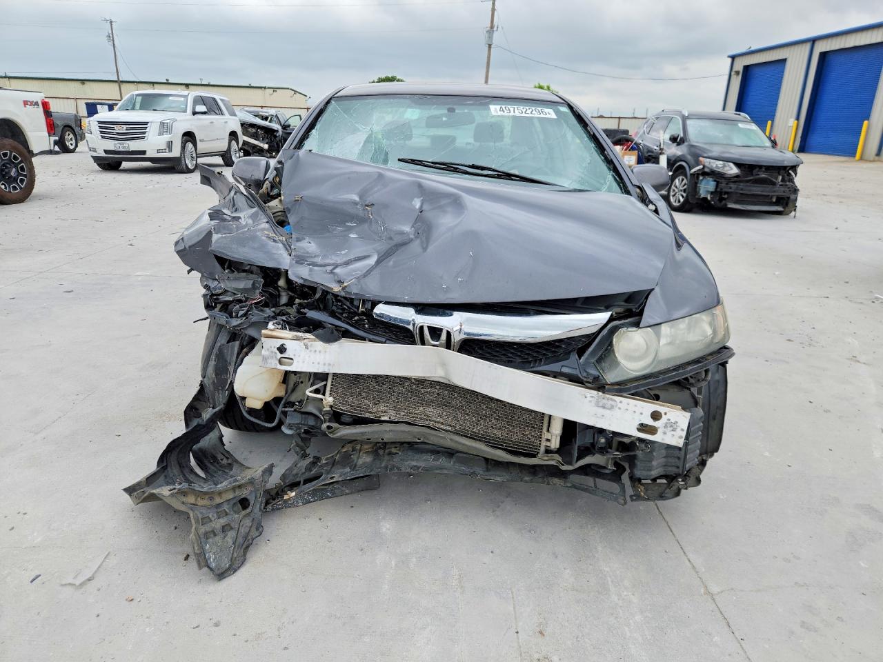 2011 Honda Civic Lx Gray vin: 2HGFA1F57BH523614