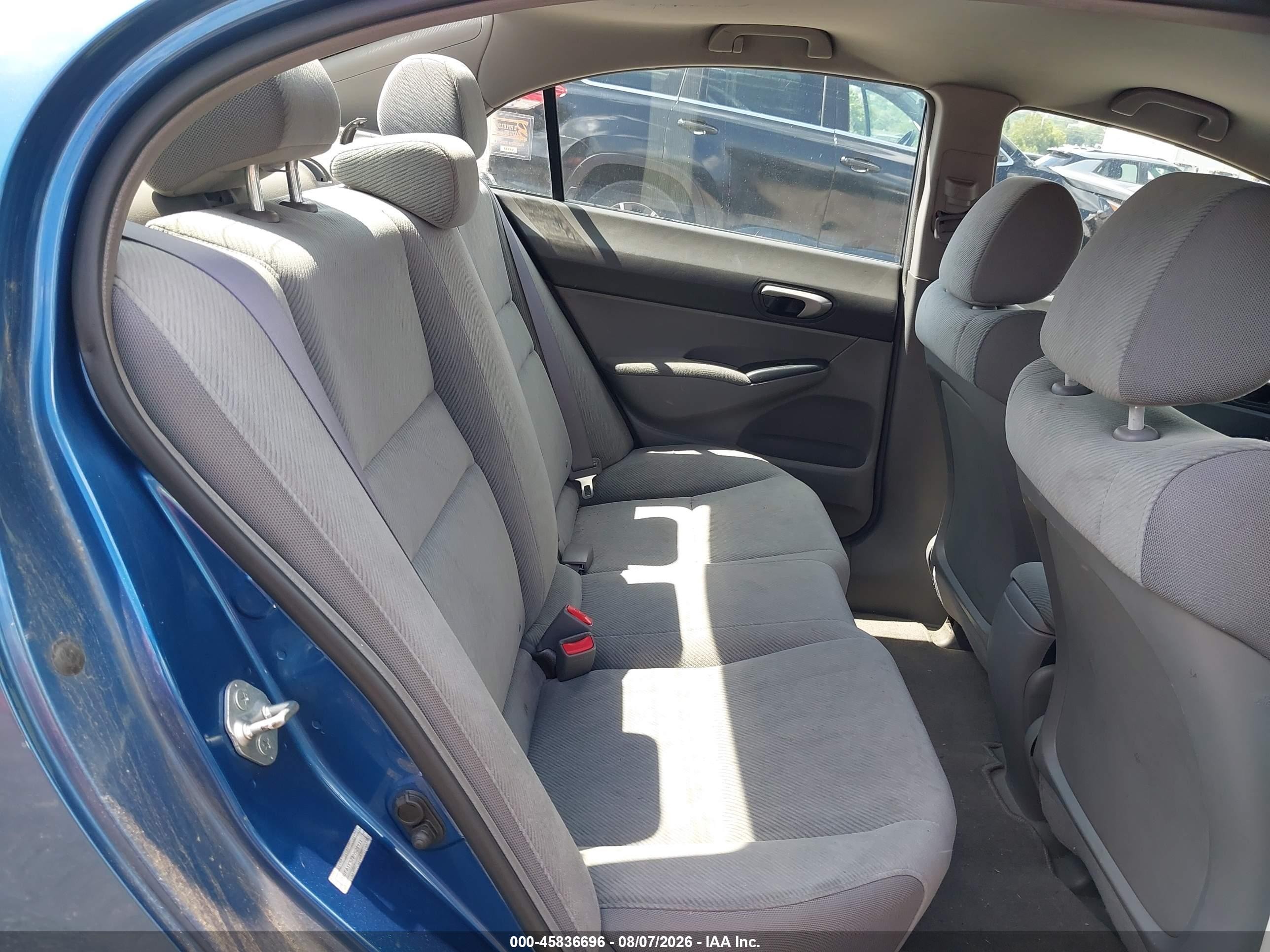 2011 Honda Civic Lx Blue vin: 2HGFA1F57BH524911