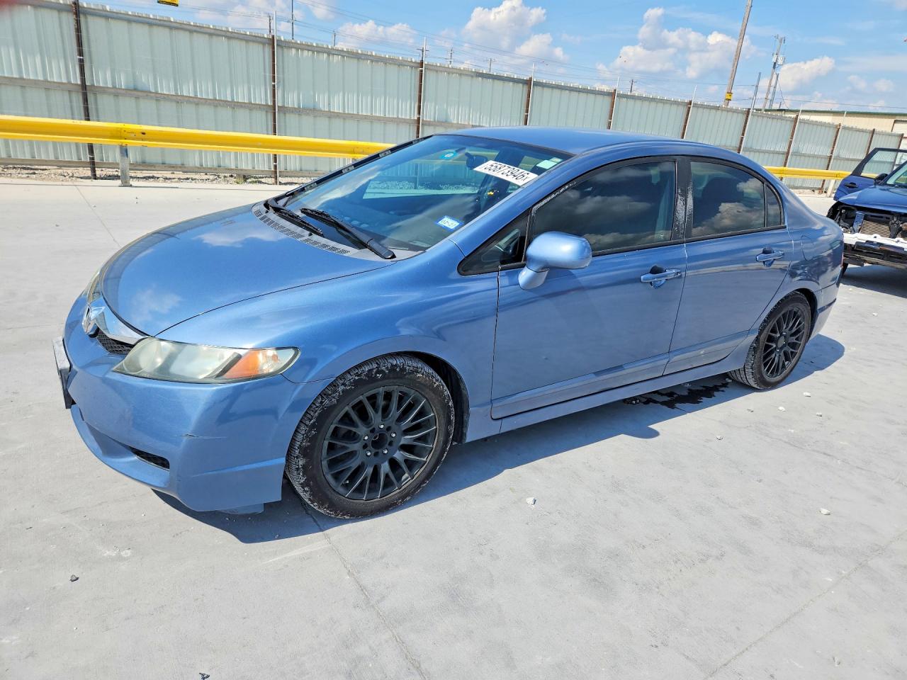 2011 Honda Civic Lx Blue vin: 2HGFA1F57BH528599