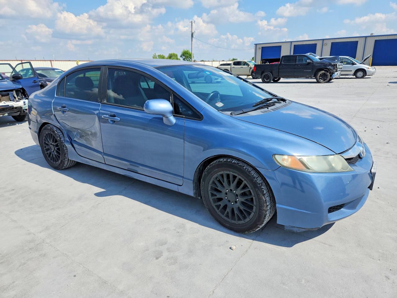 2011 Honda Civic Lx Blue vin: 2HGFA1F57BH528599