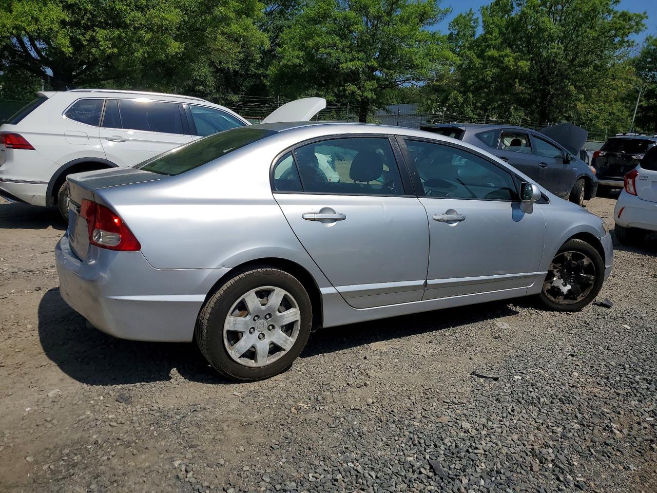 2011 Honda Civic Lx Silver vin: 2HGFA1F57BH532989