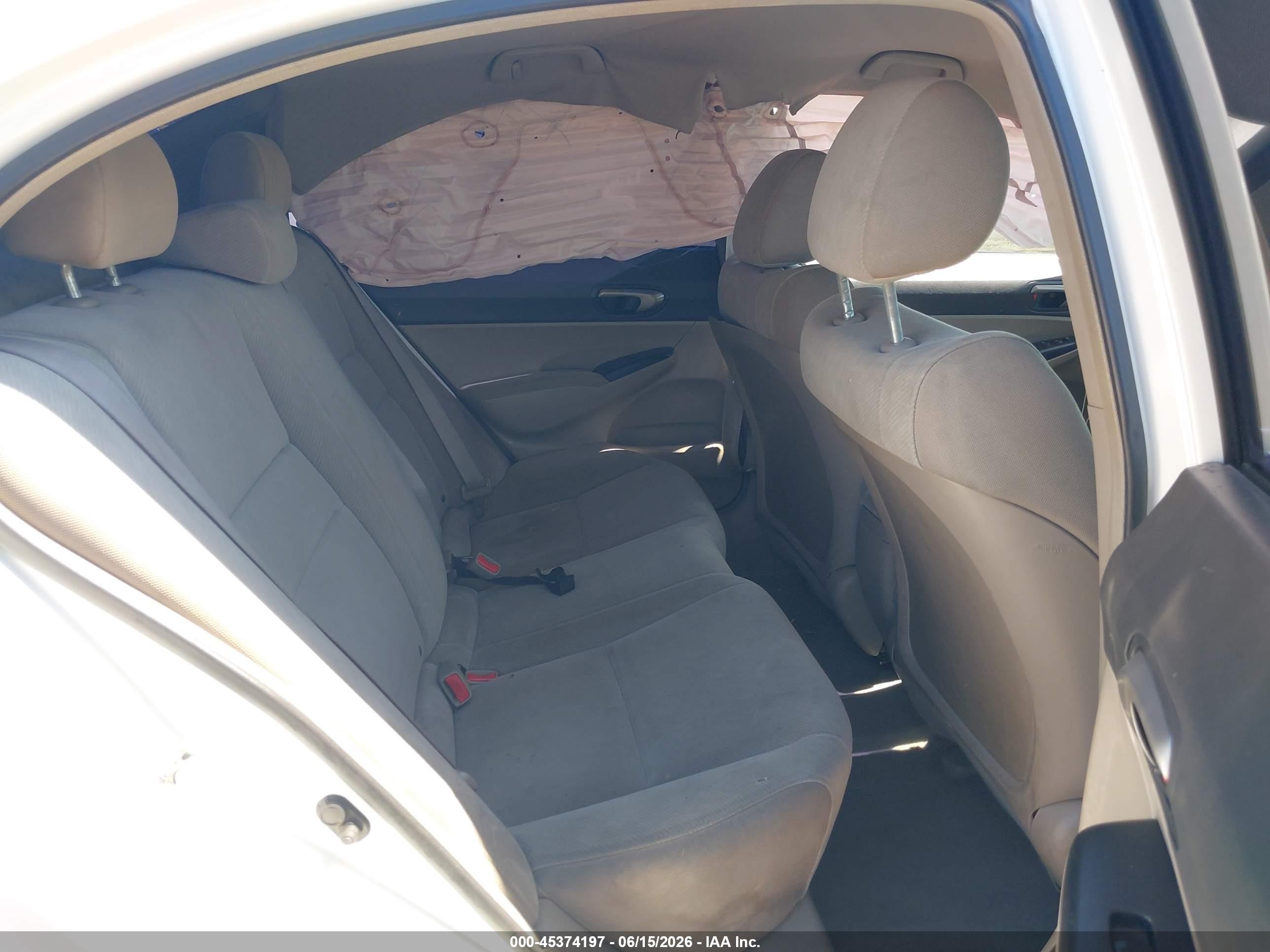 2011 Honda Civic Lx White vin: 2HGFA1F57BH533947