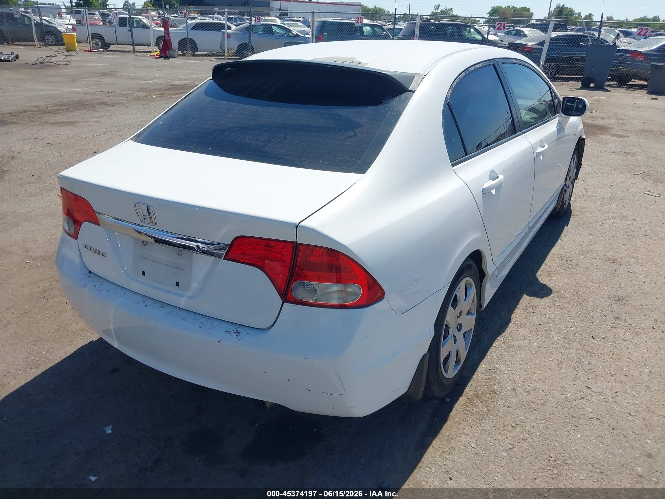 2011 Honda Civic Lx White vin: 2HGFA1F57BH533947