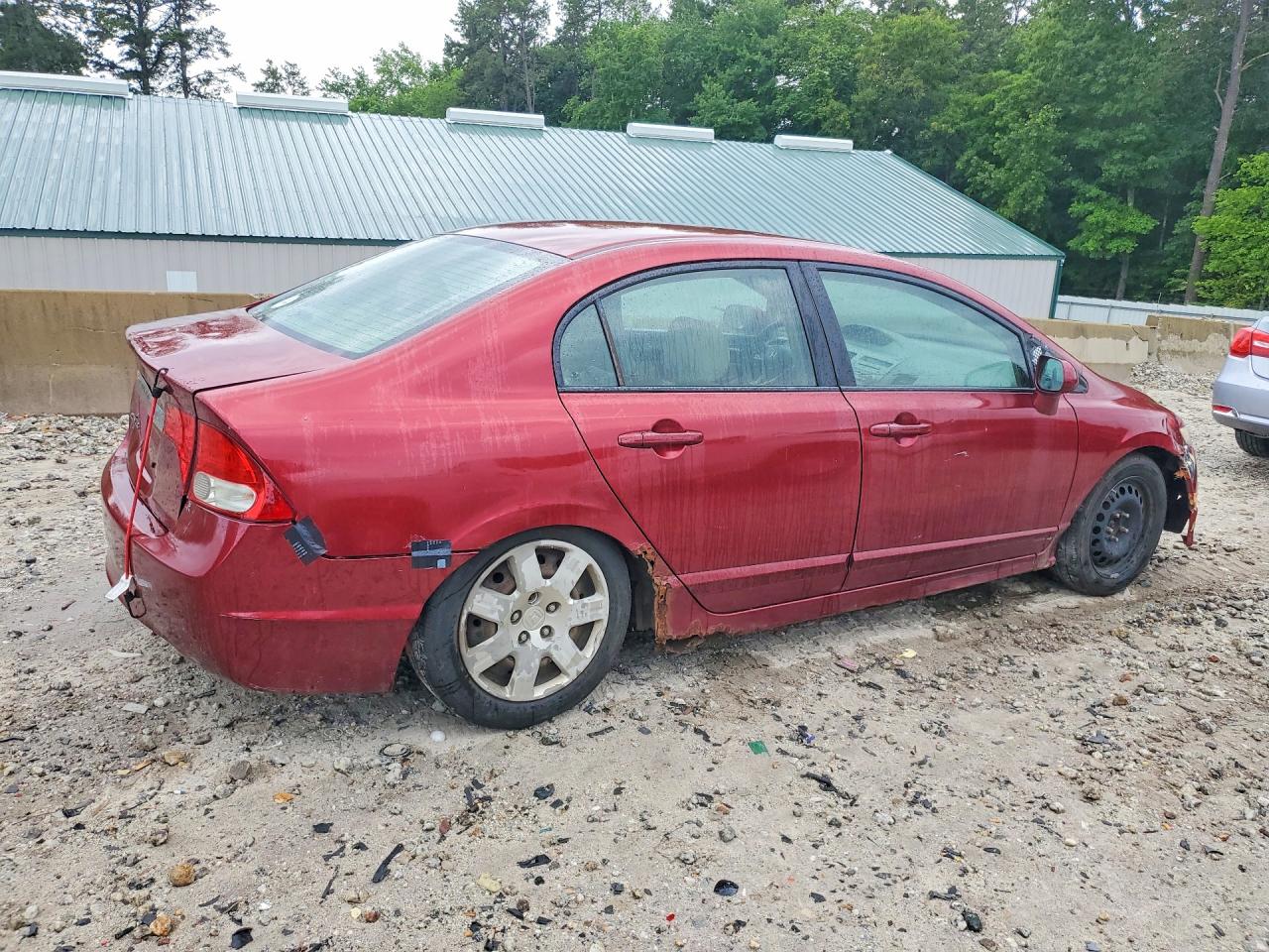 2011 Honda Civic Lx Maroon vin: 2HGFA1F57BH538808