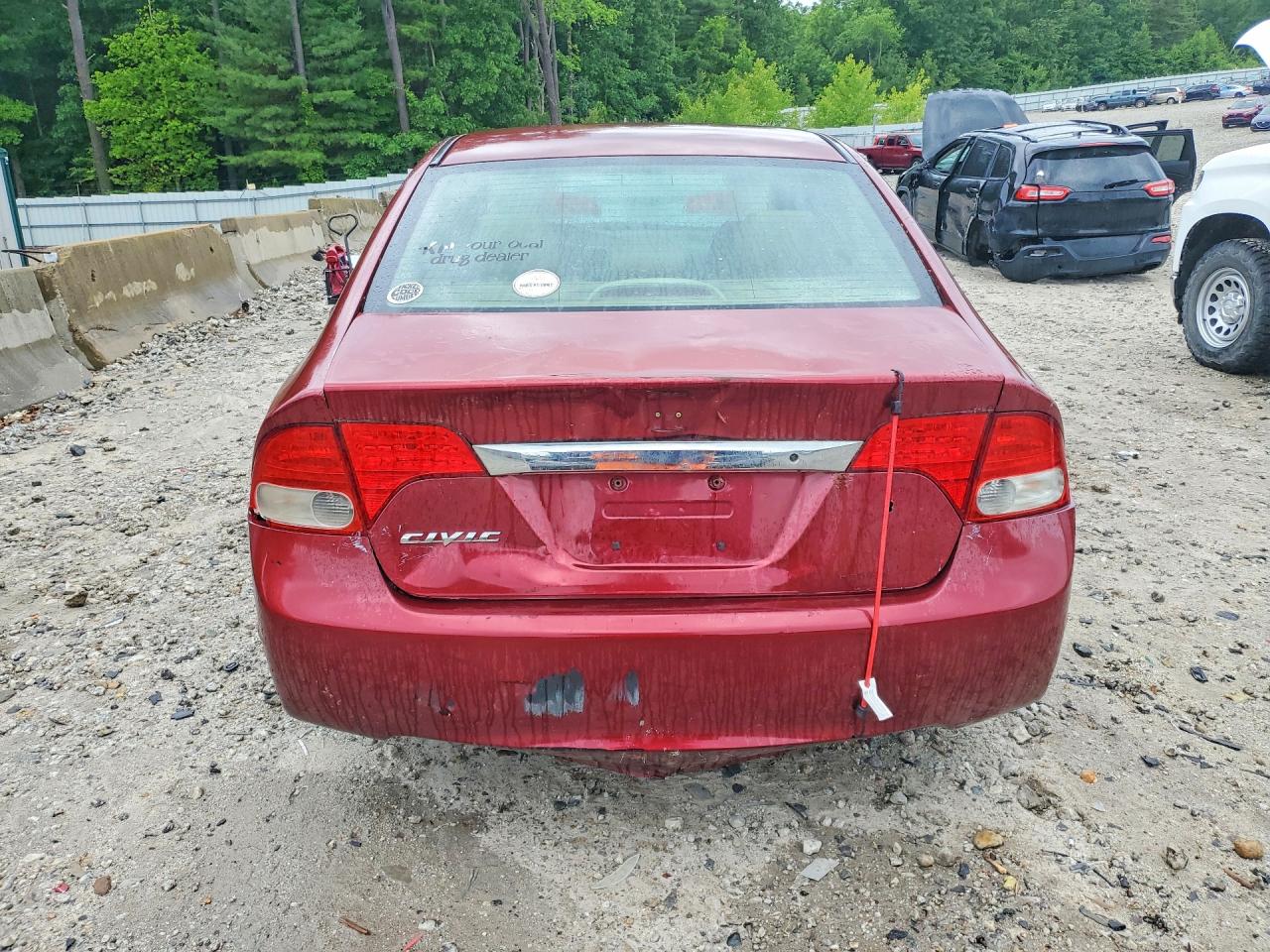 2011 Honda Civic Lx Maroon vin: 2HGFA1F57BH538808