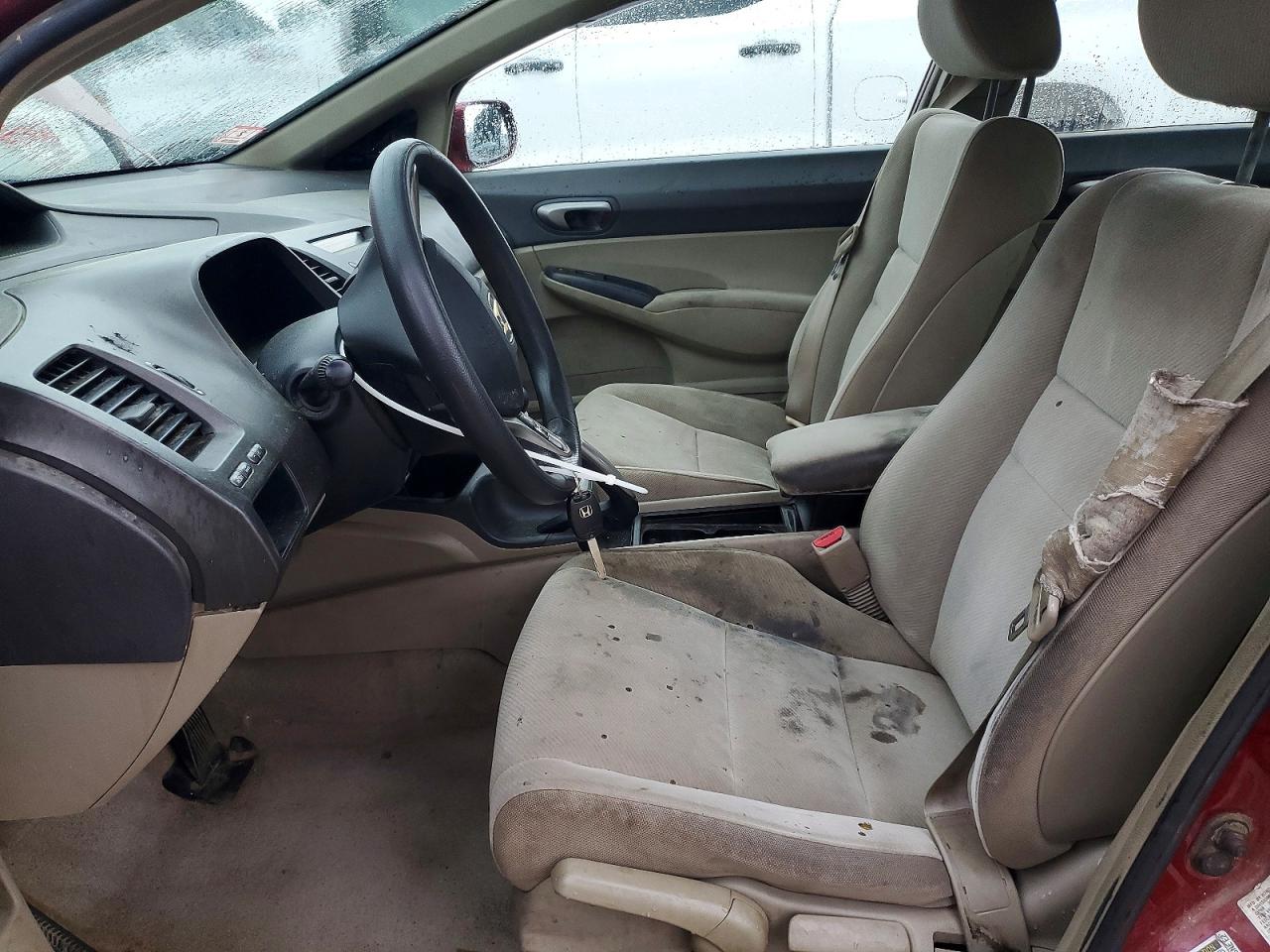 2011 Honda Civic Lx Maroon vin: 2HGFA1F57BH538808