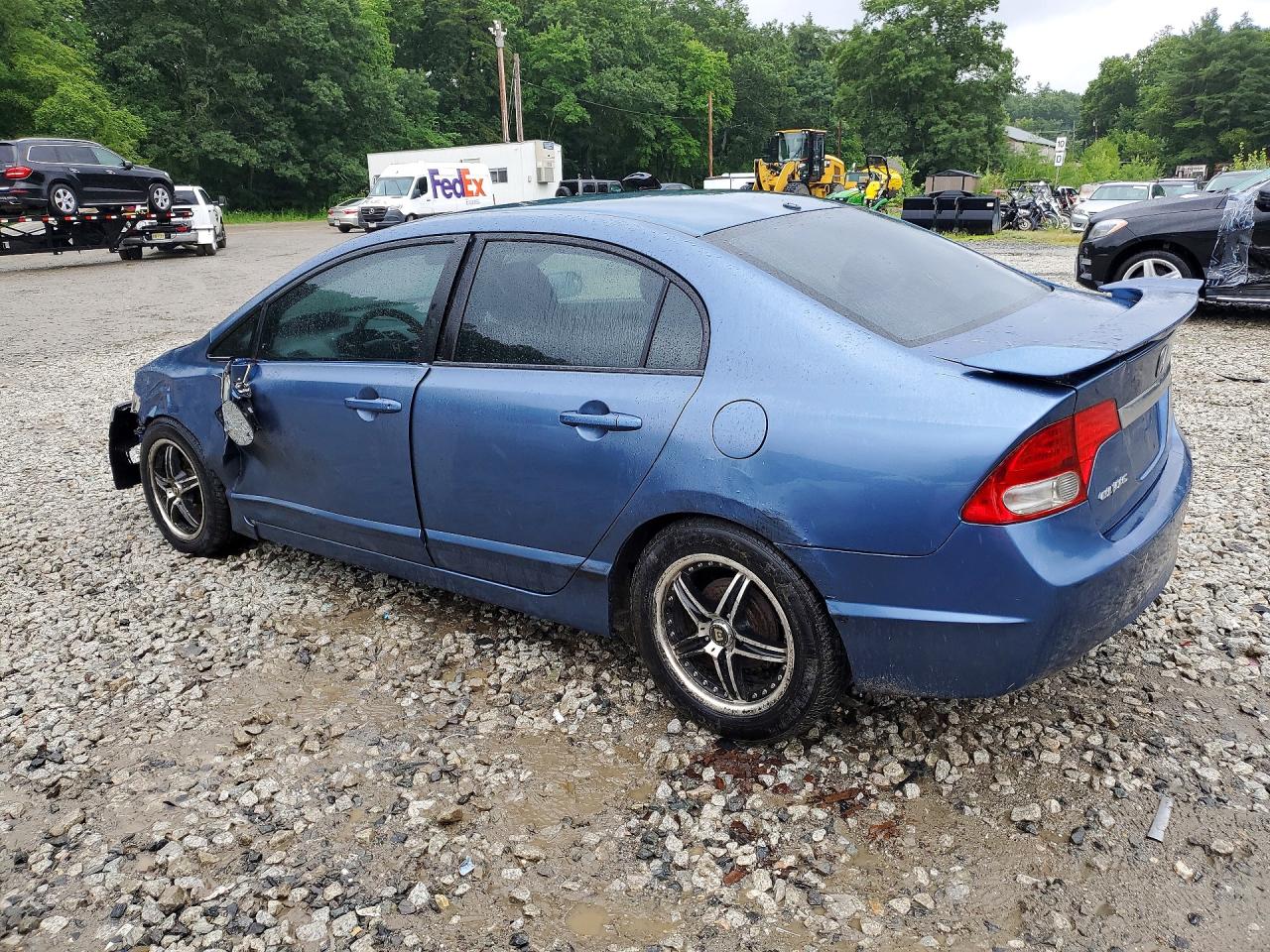 2011 Honda Civic Lx Blue vin: 2HGFA1F57BH545063