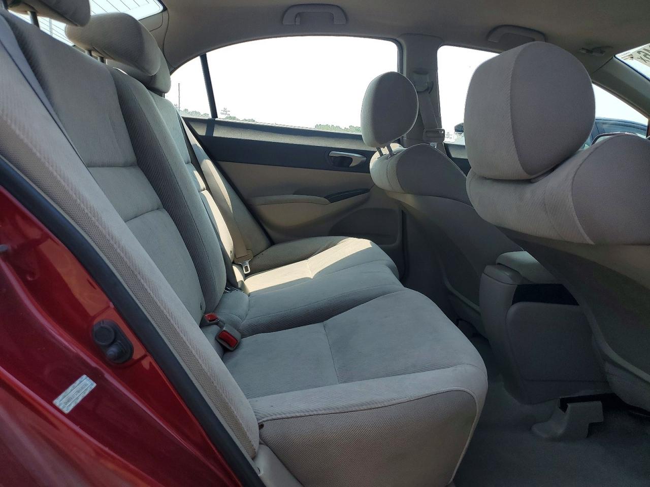2011 Honda Civic Lx Red vin: 2HGFA1F57BH548741