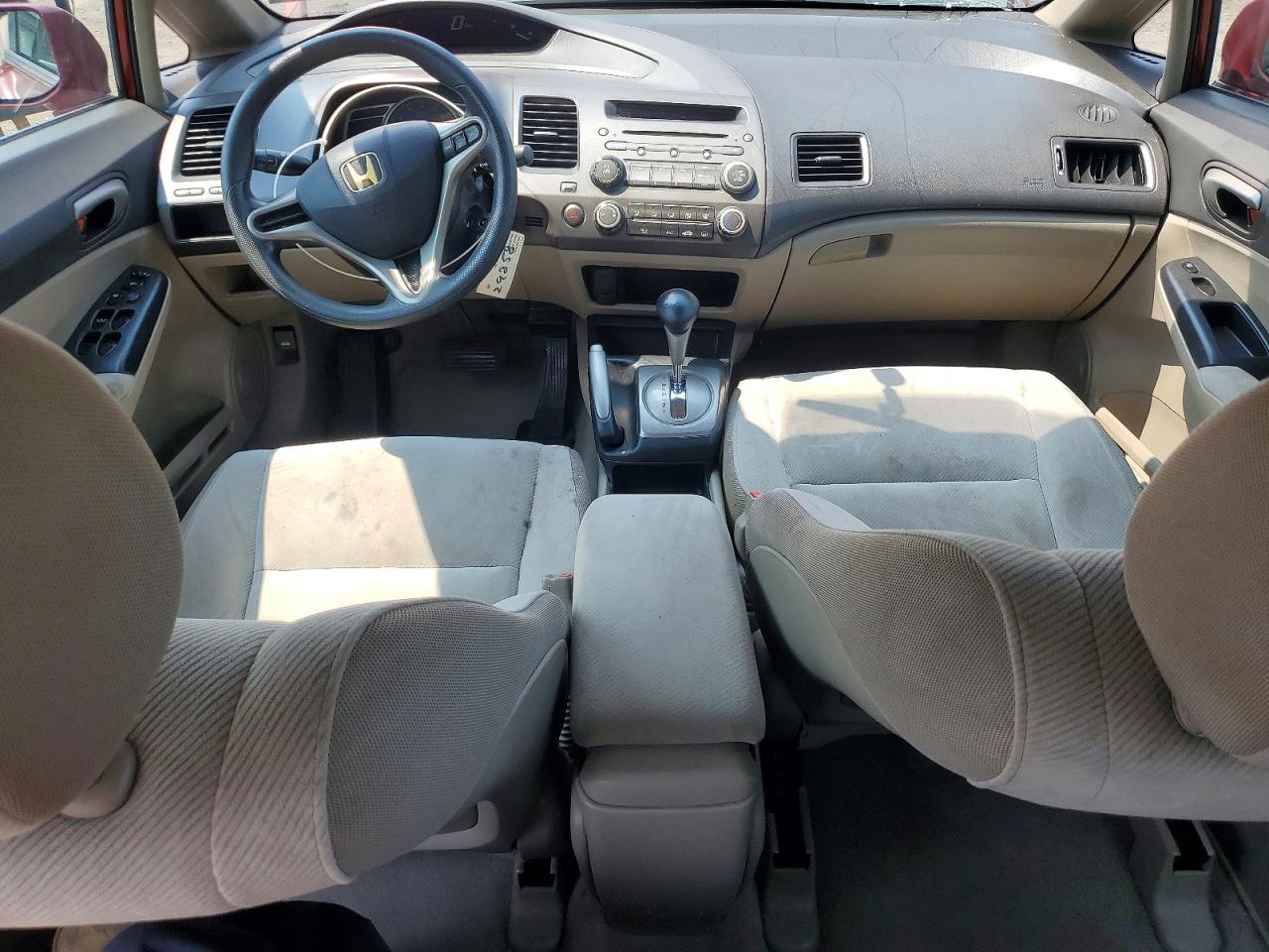 2011 Honda Civic Lx Red vin: 2HGFA1F57BH548741