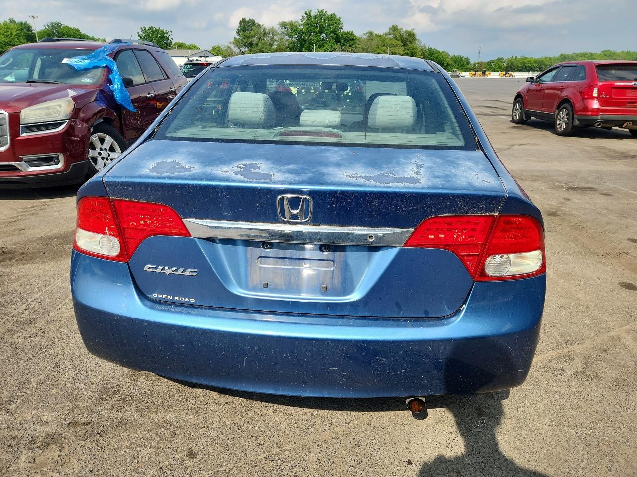 2011 Honda Civic Lx Синий vin: 2HGFA1F57BH549081