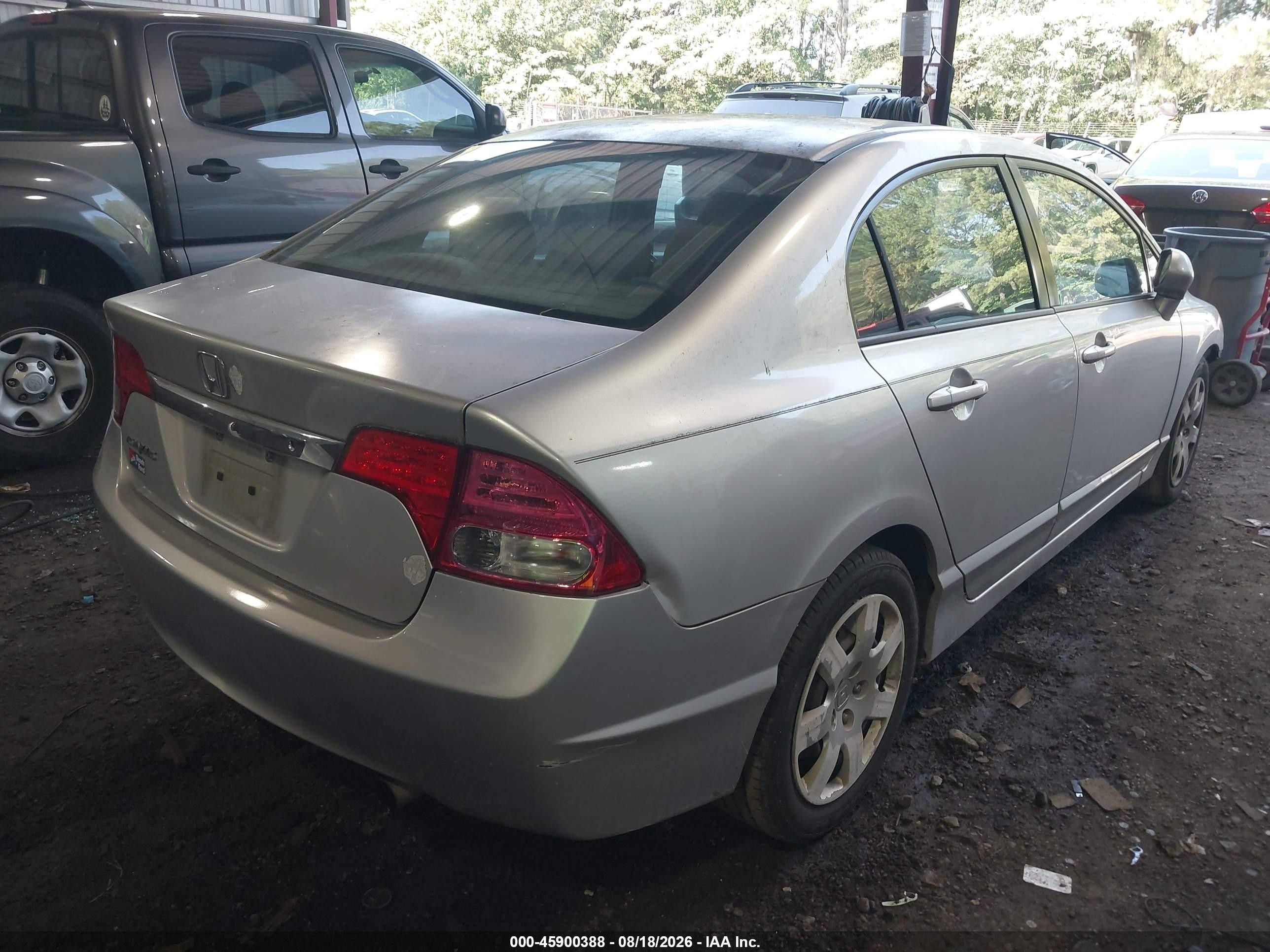 2010 Honda Civic Lx Gray vin: 2HGFA1F58AH317488