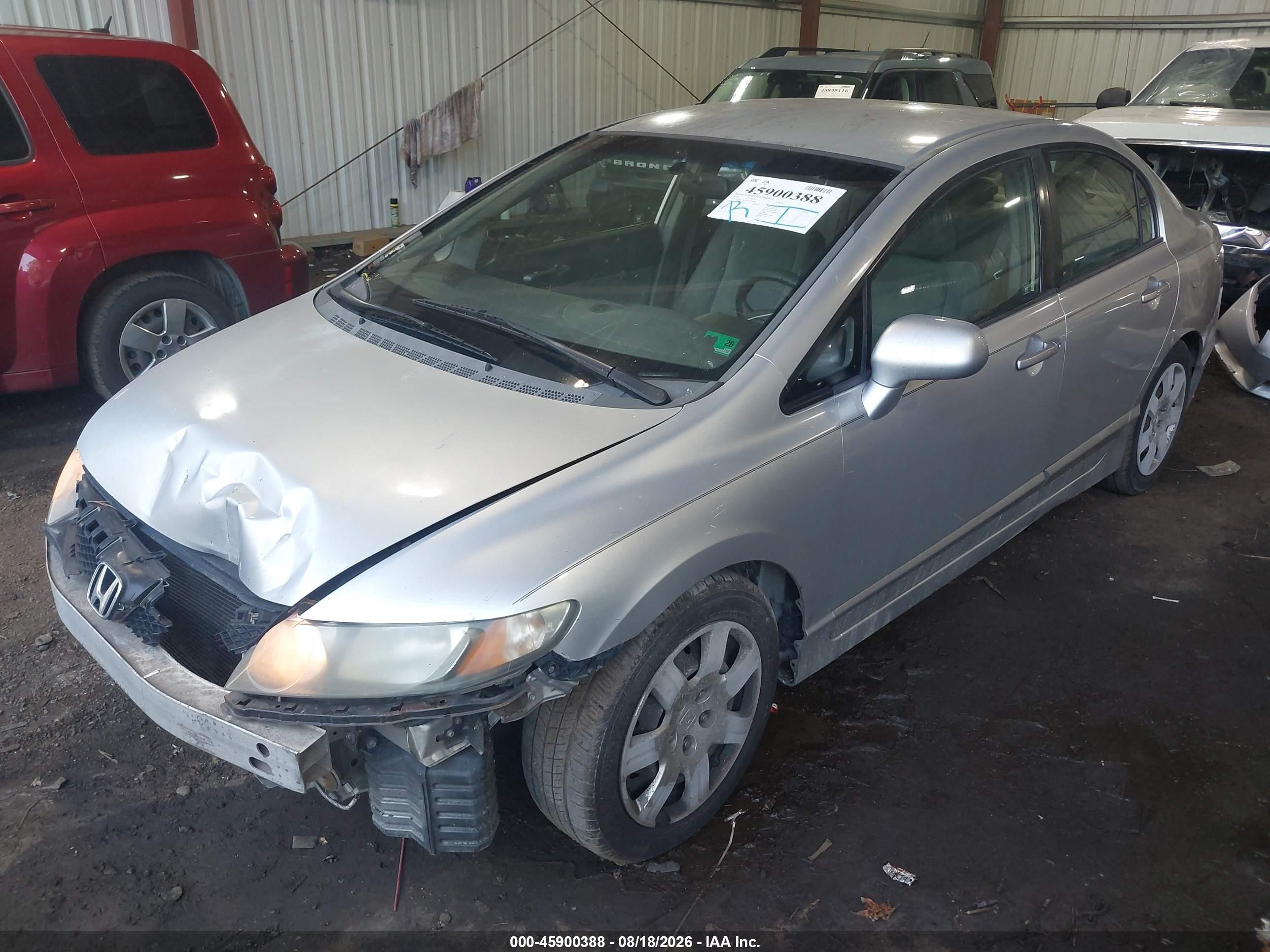 2010 Honda Civic Lx Gray vin: 2HGFA1F58AH317488