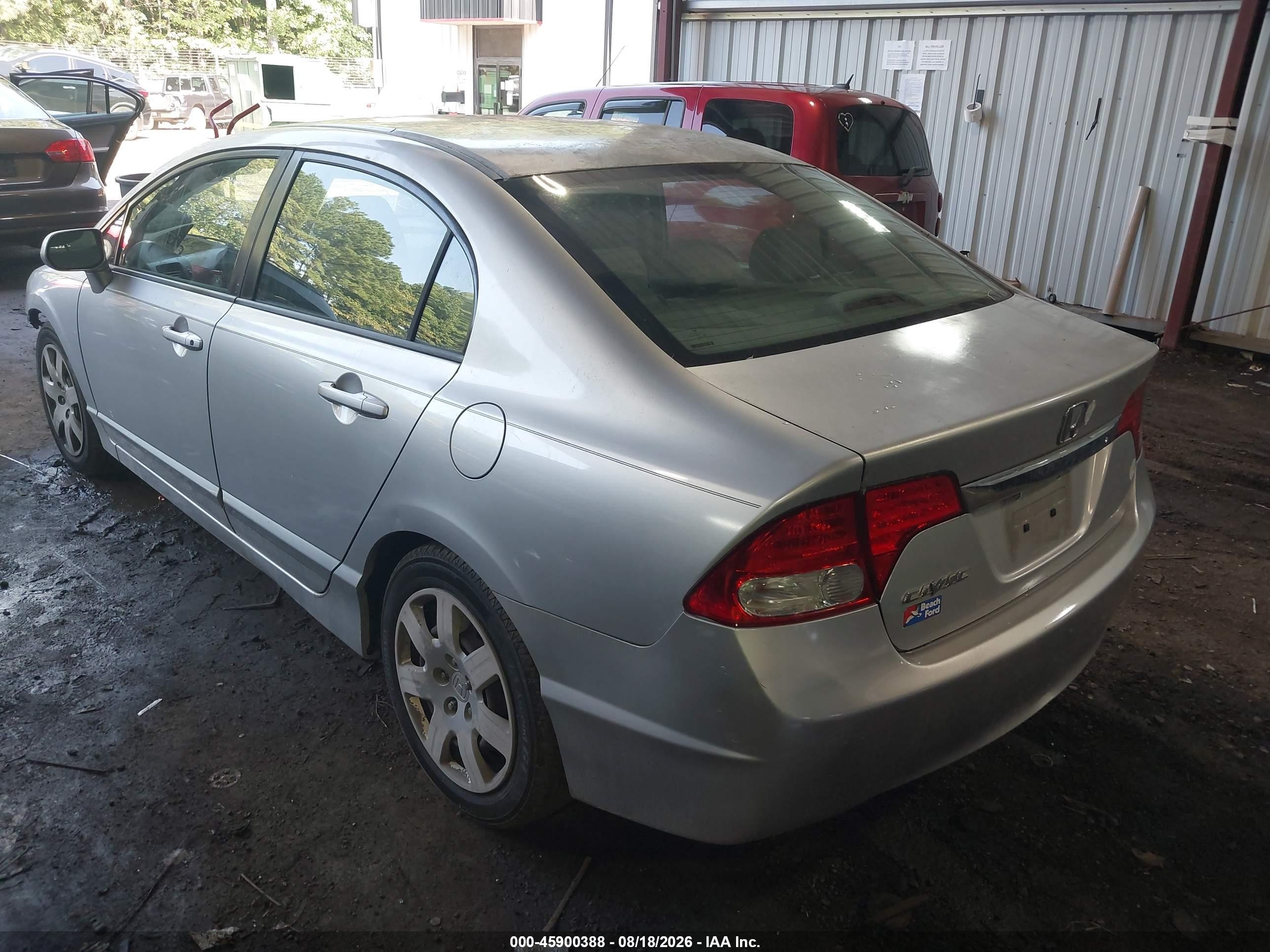 2010 Honda Civic Lx Gray vin: 2HGFA1F58AH317488