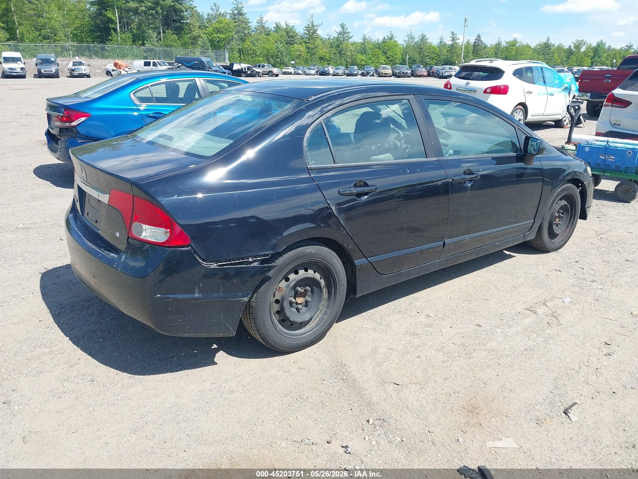 2010 Honda Civic Lx Black vin: 2HGFA1F58AH323498