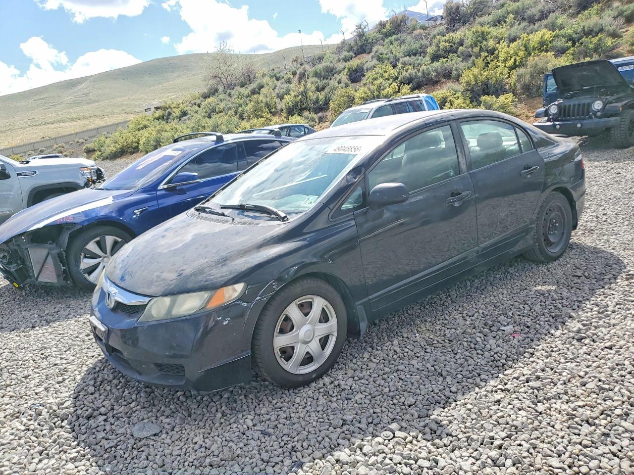2010 Honda Civic Lx Black vin: 2HGFA1F58AH325977