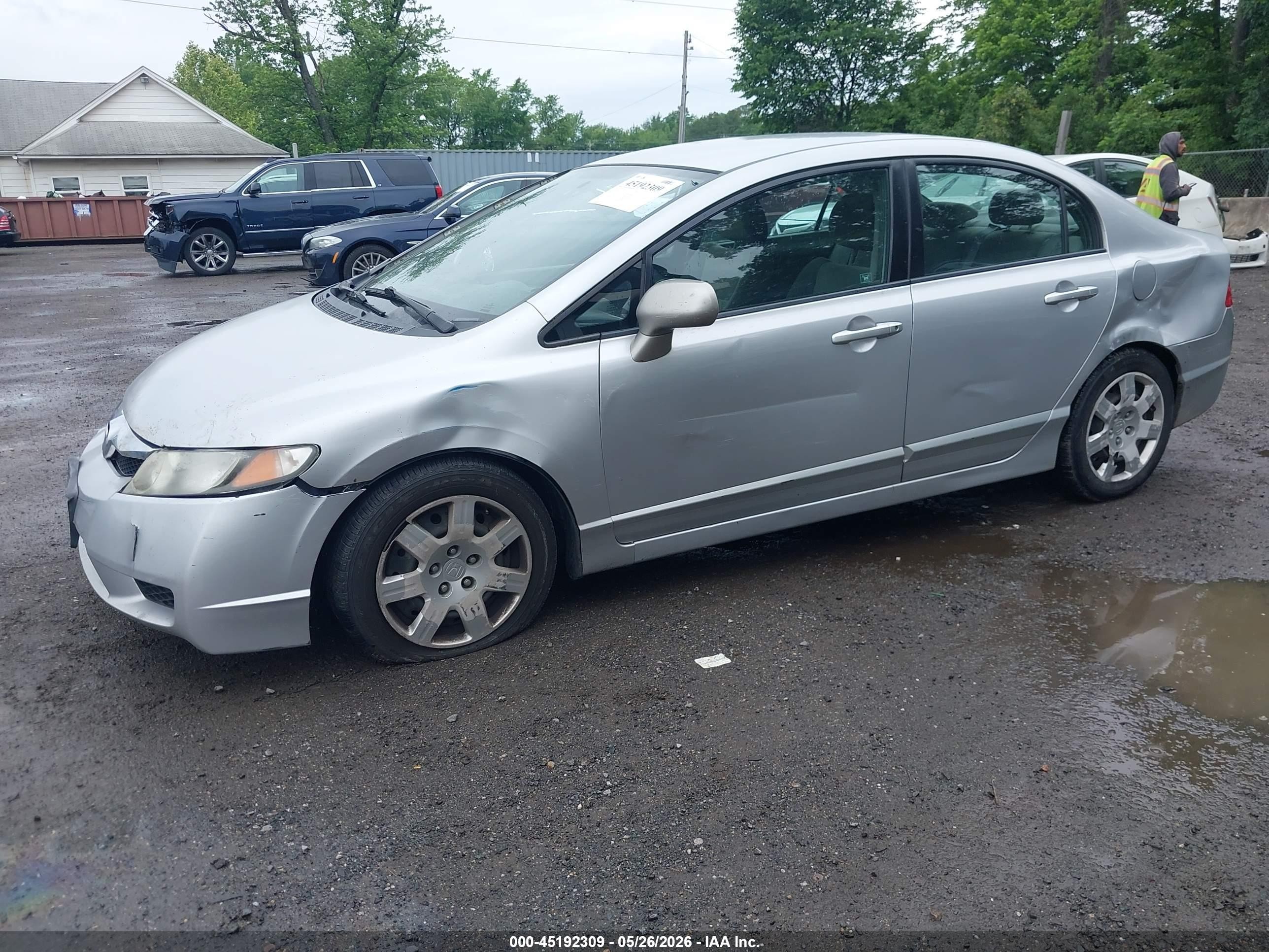 2010 Honda Civic Lx Серебряный vin: 2HGFA1F58AH327454
