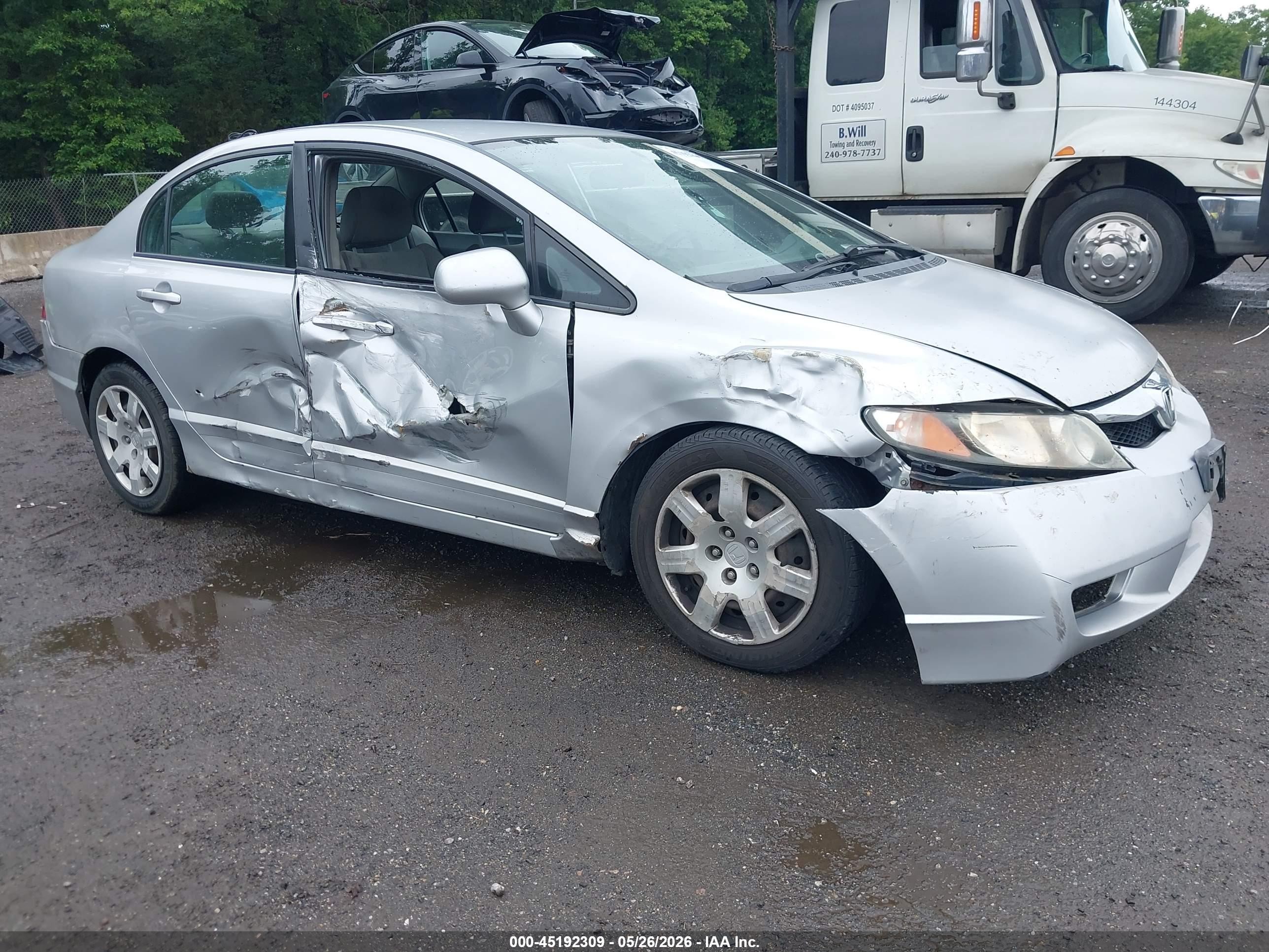 2010 Honda Civic Lx Серебряный vin: 2HGFA1F58AH327454