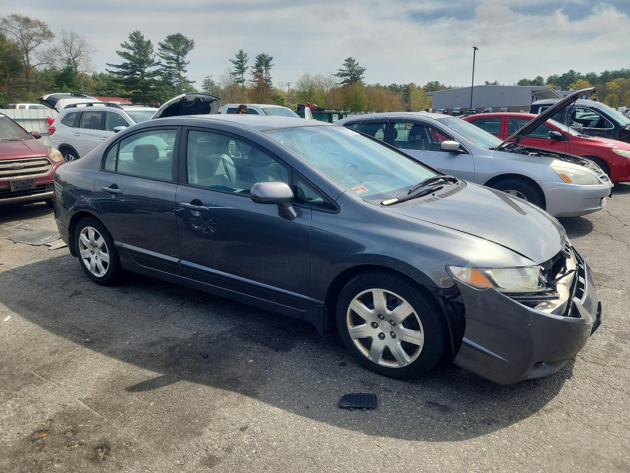 2010 Honda Civic Lx Gray vin: 2HGFA1F58AH329608