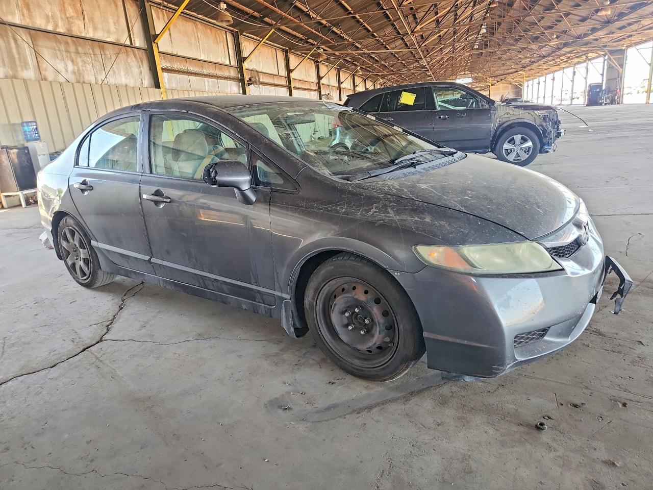 2010 Honda Civic Lx Gray vin: 2HGFA1F58AH329947