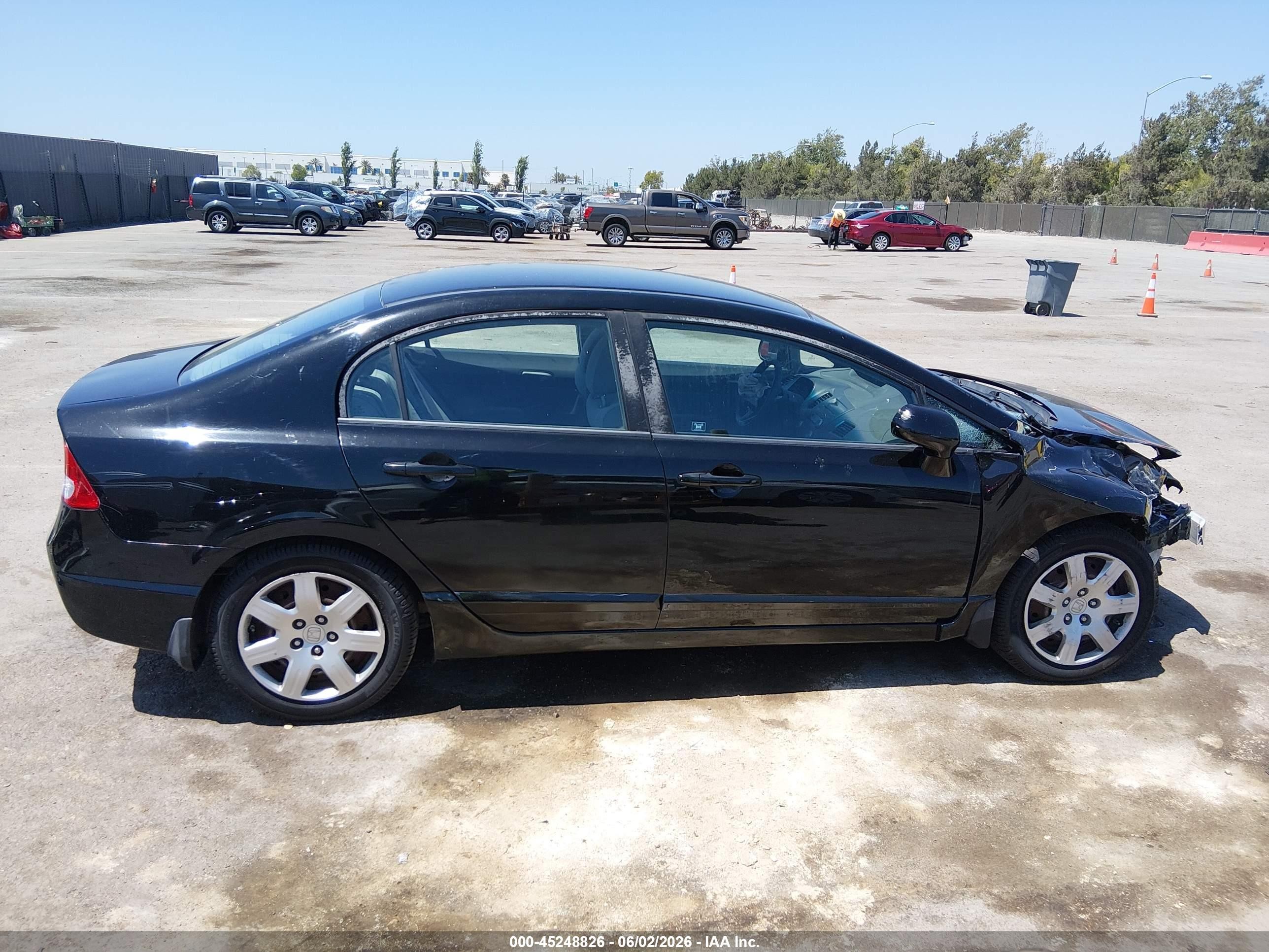 2010 Honda Civic Lx Черный vin: 2HGFA1F58AH331987