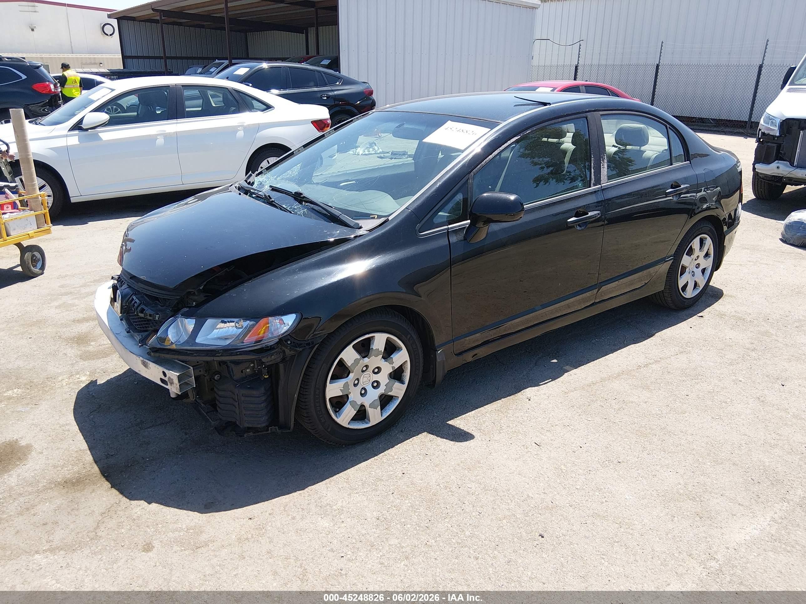 2010 Honda Civic Lx Черный vin: 2HGFA1F58AH331987