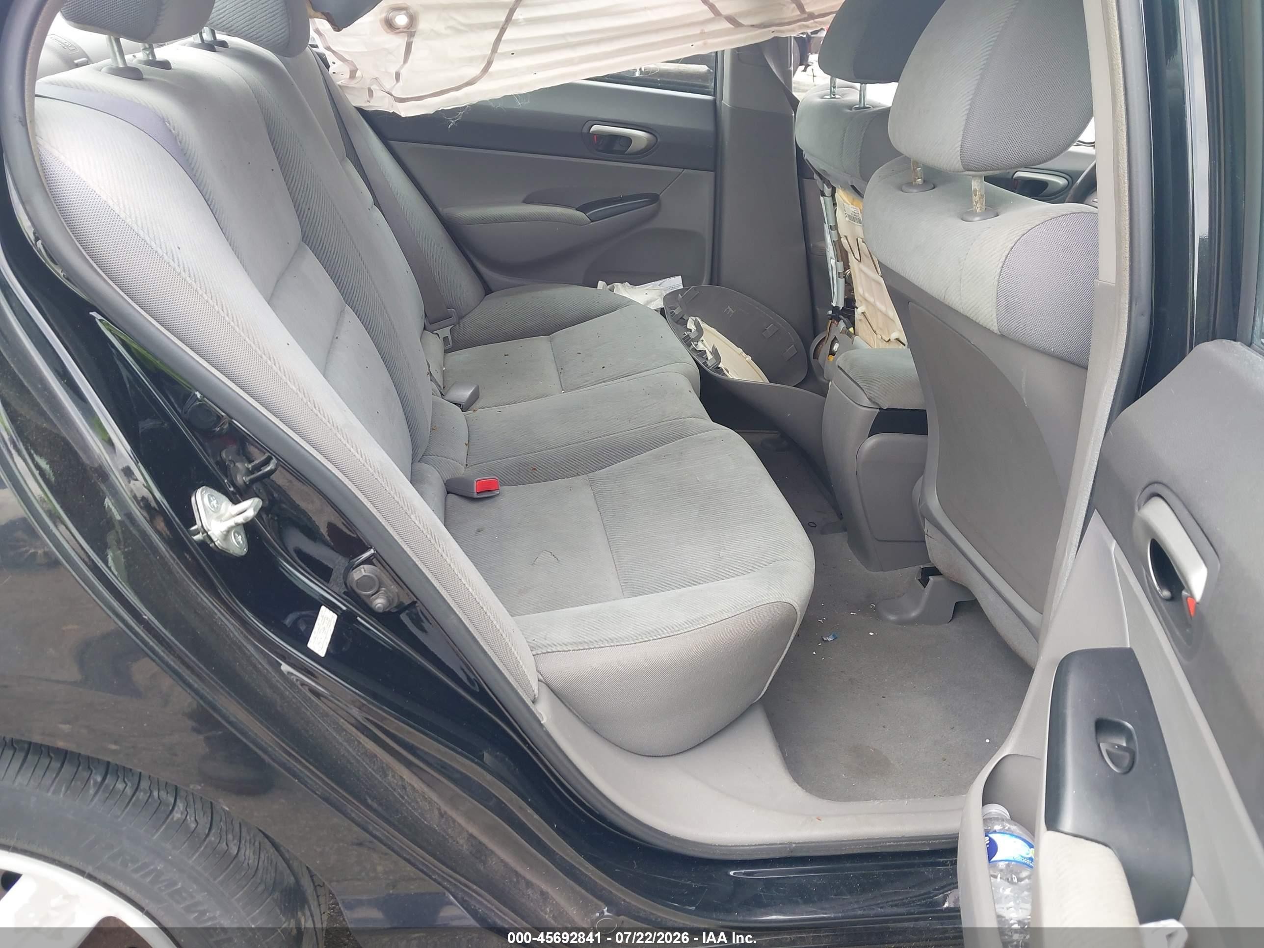 2010 Honda Civic Lx Black vin: 2HGFA1F58AH332380