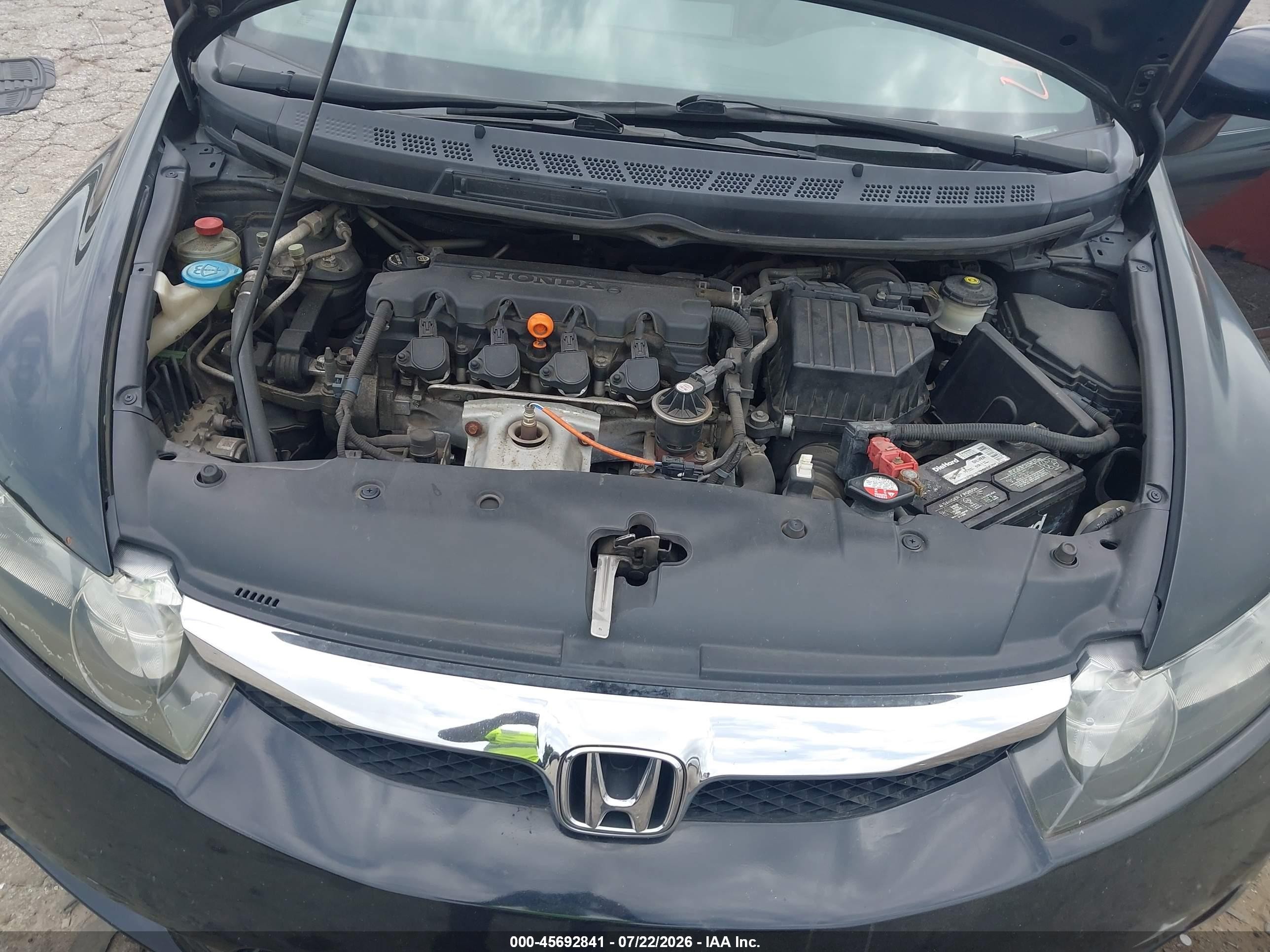 2010 Honda Civic Lx Black vin: 2HGFA1F58AH332380