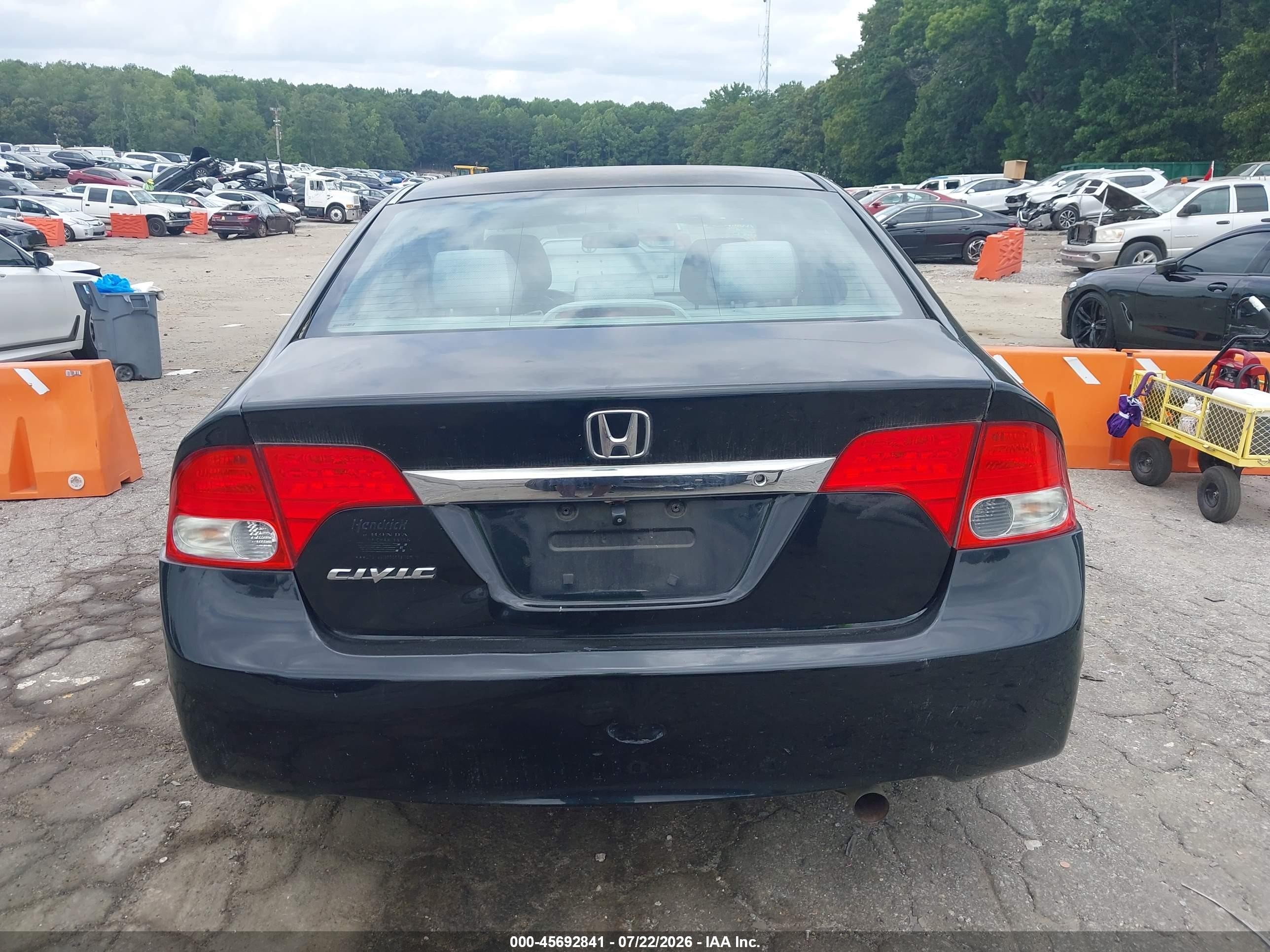2010 Honda Civic Lx Black vin: 2HGFA1F58AH332380