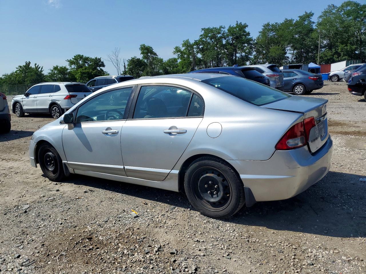 2010 Honda Civic Lx Silver vin: 2HGFA1F58AH500101