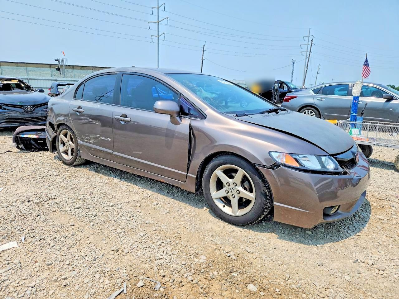 2010 Honda Civic Lx Gray vin: 2HGFA1F58AH525144