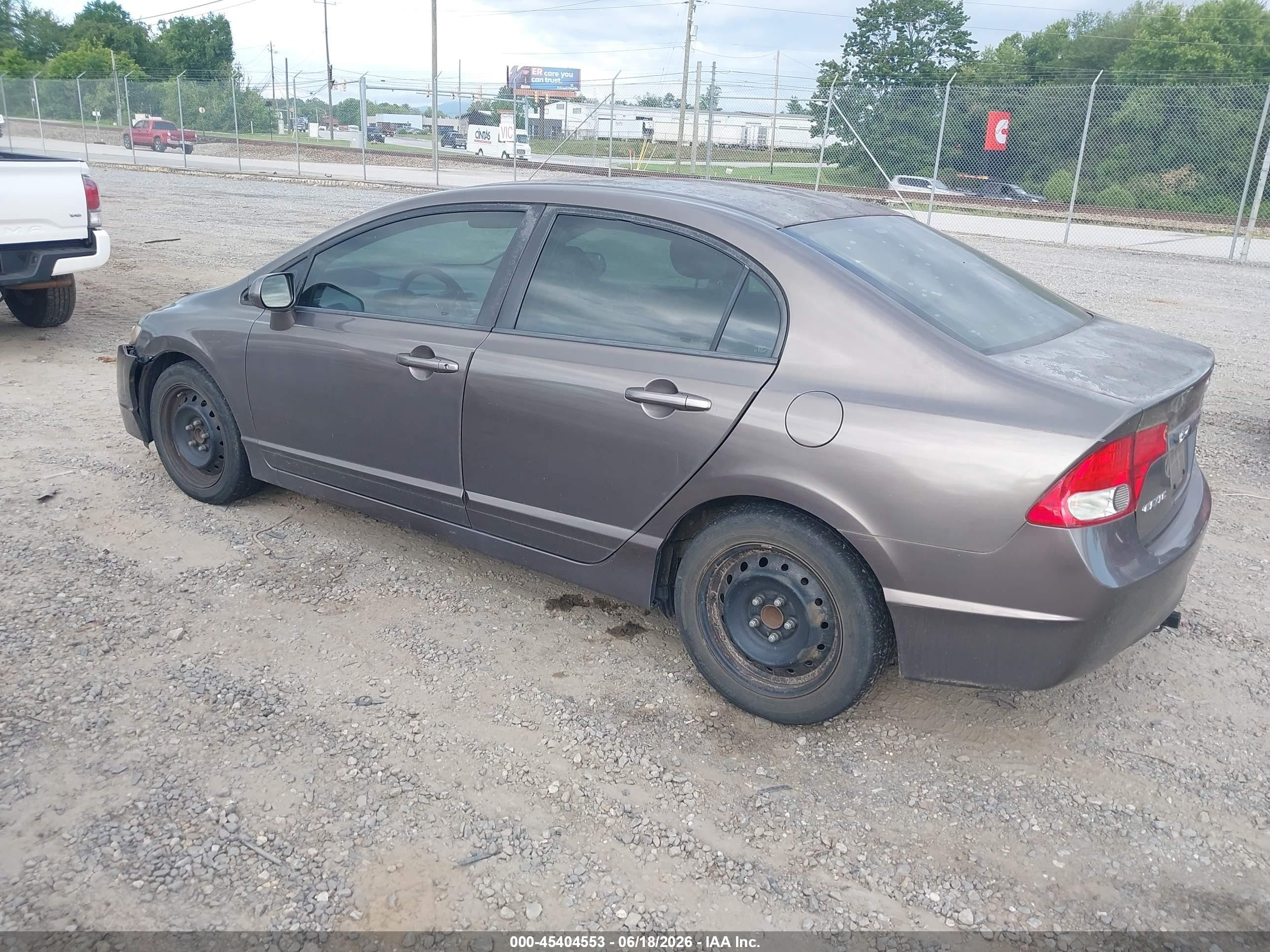 2010 Honda Civic Lx Gray vin: 2HGFA1F58AH560055