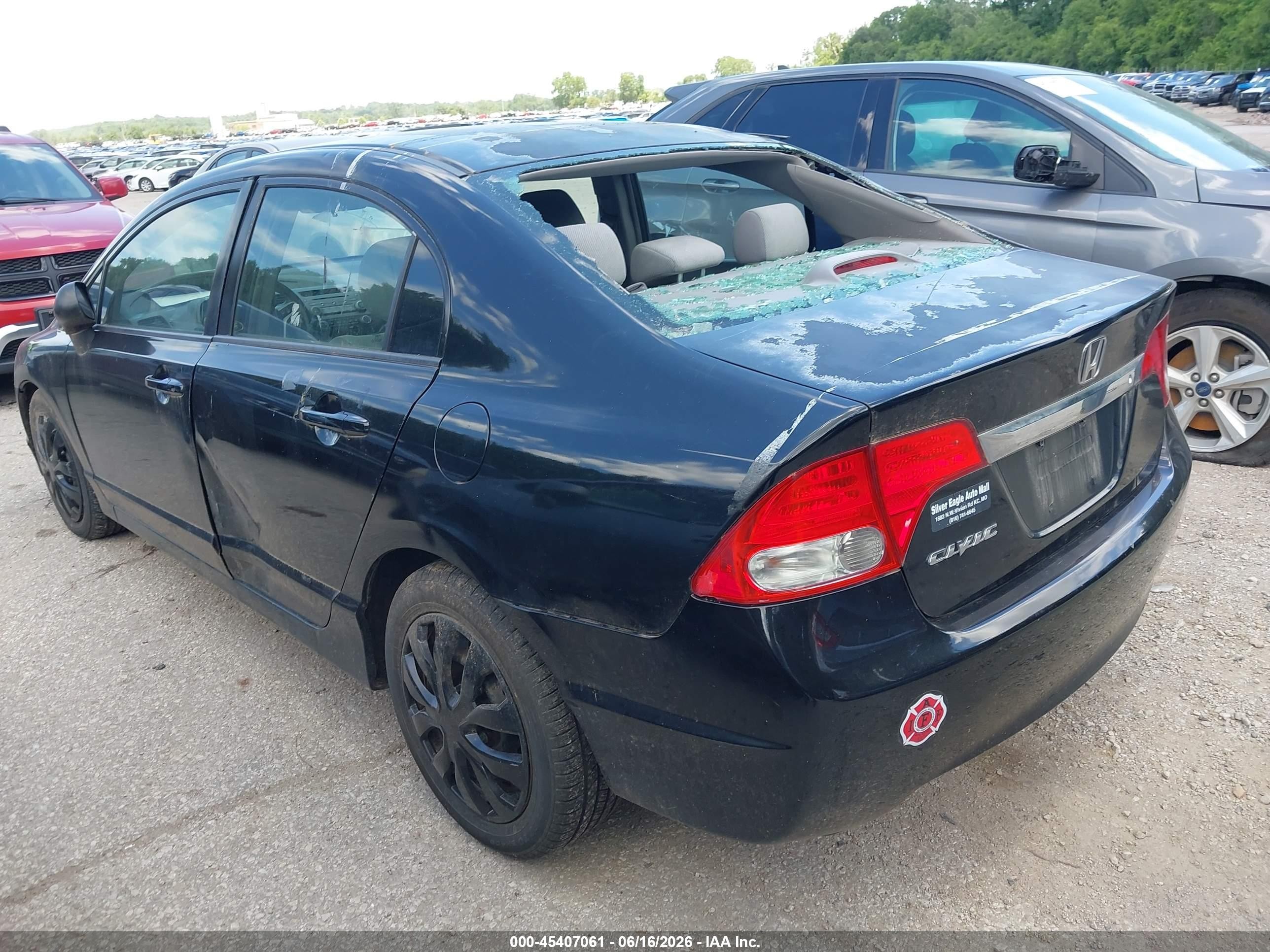 2010 Honda Civic Lx Black vin: 2HGFA1F58AH564980