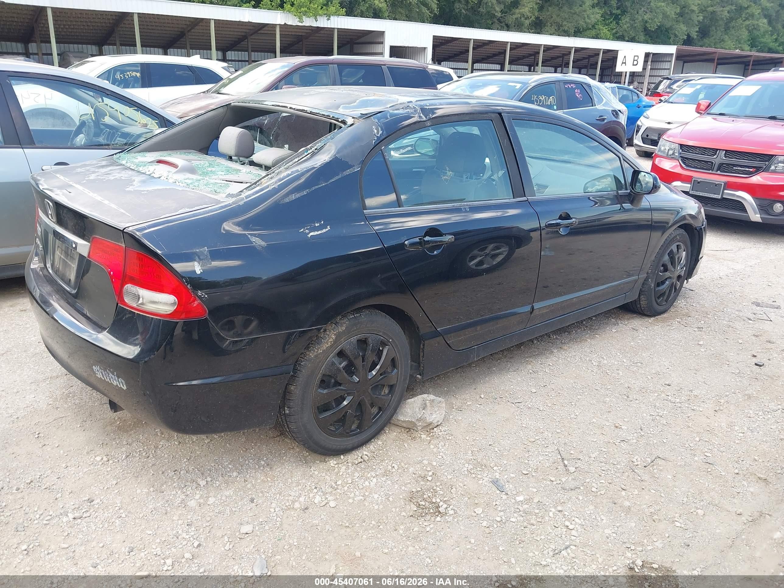 2010 Honda Civic Lx Black vin: 2HGFA1F58AH564980