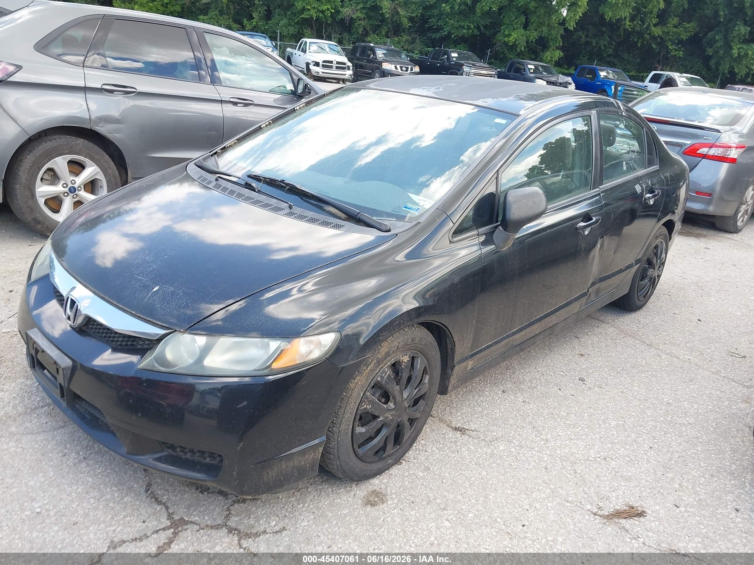 2010 Honda Civic Lx Black vin: 2HGFA1F58AH564980