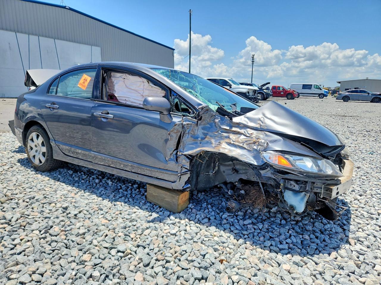 2010 Honda Civic Lx Gray vin: 2HGFA1F58AH565384