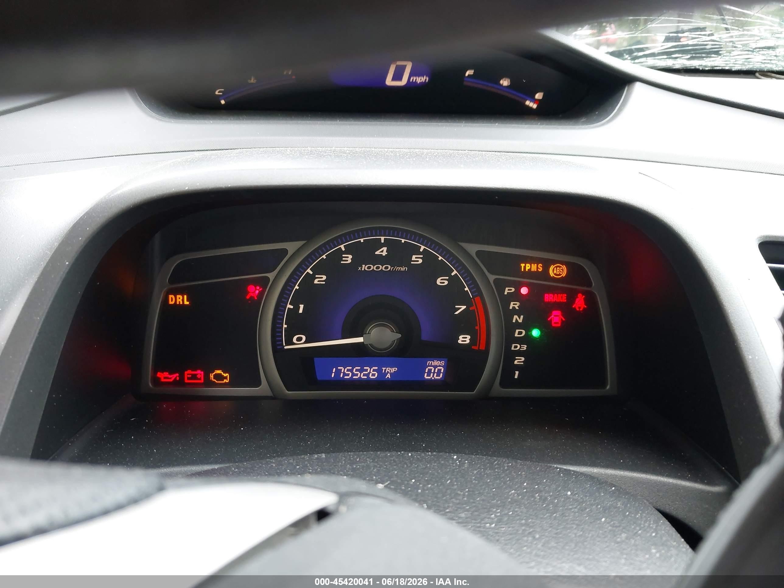 2010 Honda Civic Lx Blue vin: 2HGFA1F58AH566907