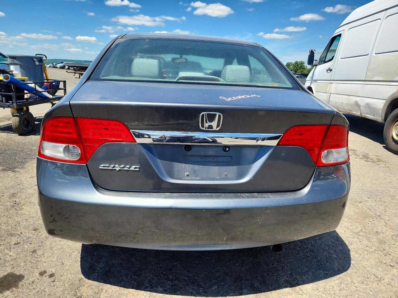 2010 Honda Civic Lx Gray vin: 2HGFA1F58AH570973