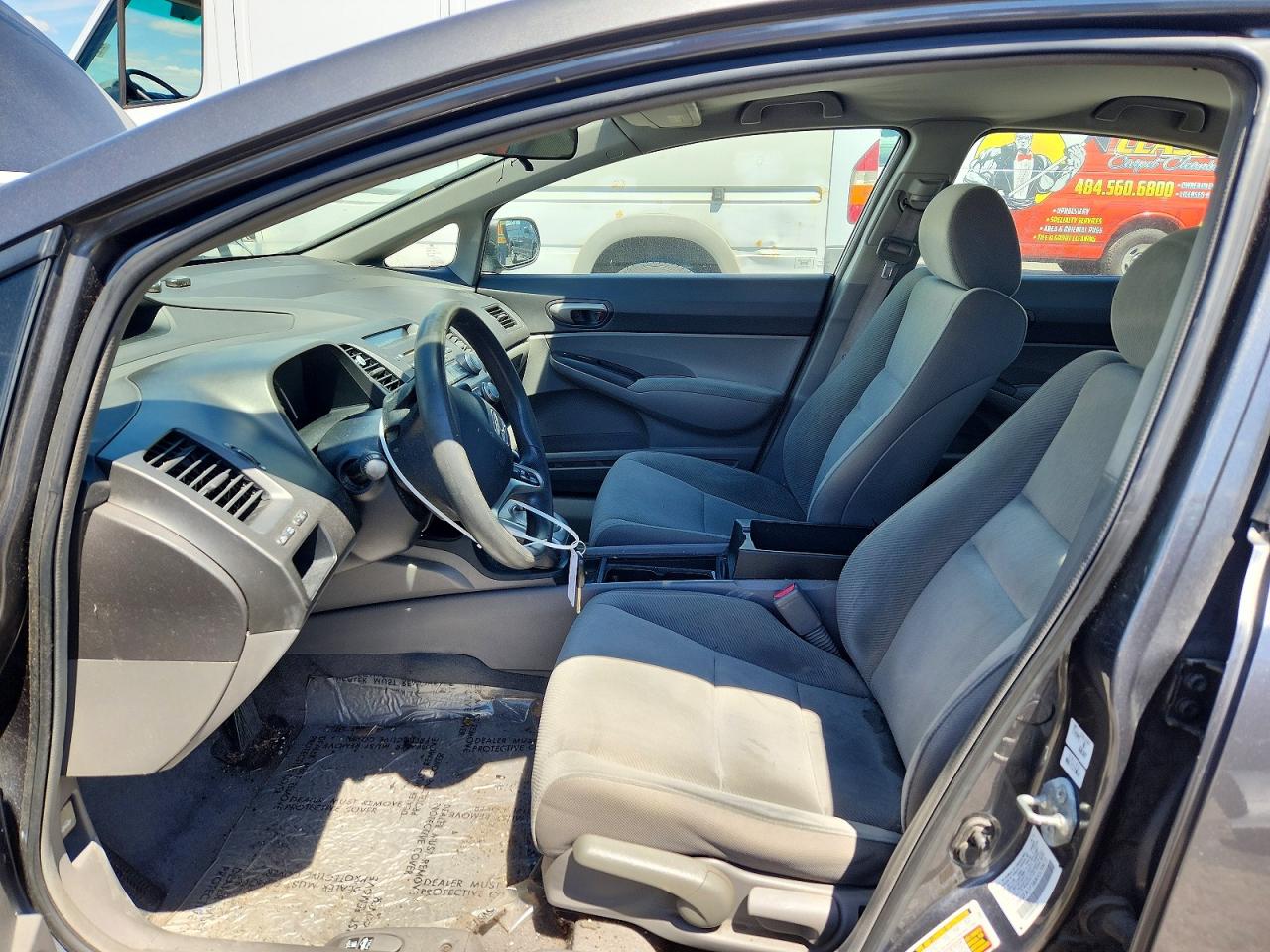 2010 Honda Civic Lx Gray vin: 2HGFA1F58AH570973