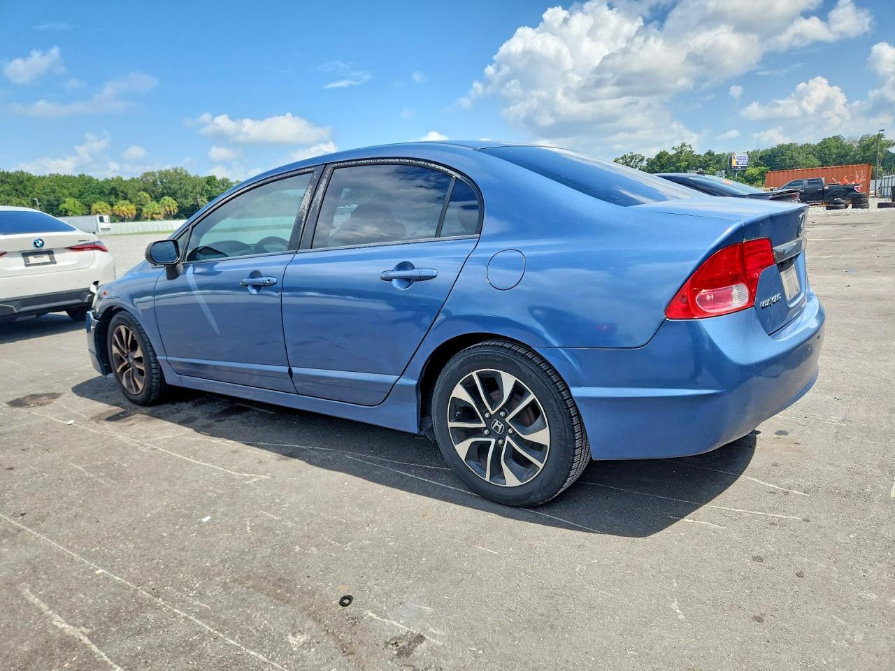 2010 Honda Civic Lx Blue vin: 2HGFA1F58AH573128