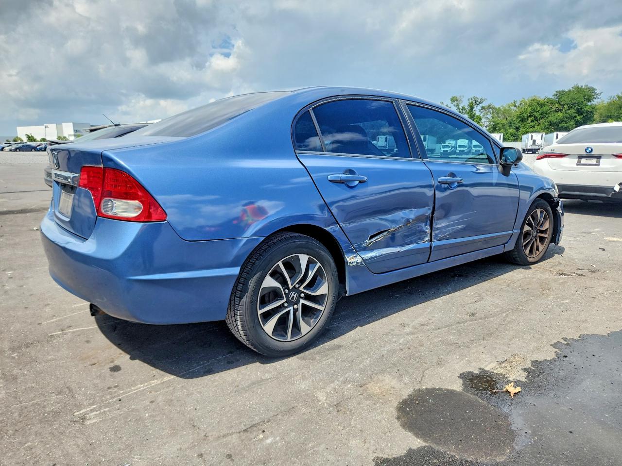 2010 Honda Civic Lx Blue vin: 2HGFA1F58AH573128