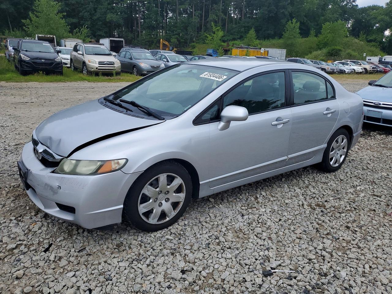 2010 Honda Civic Lx Silver vin: 2HGFA1F58AH575350