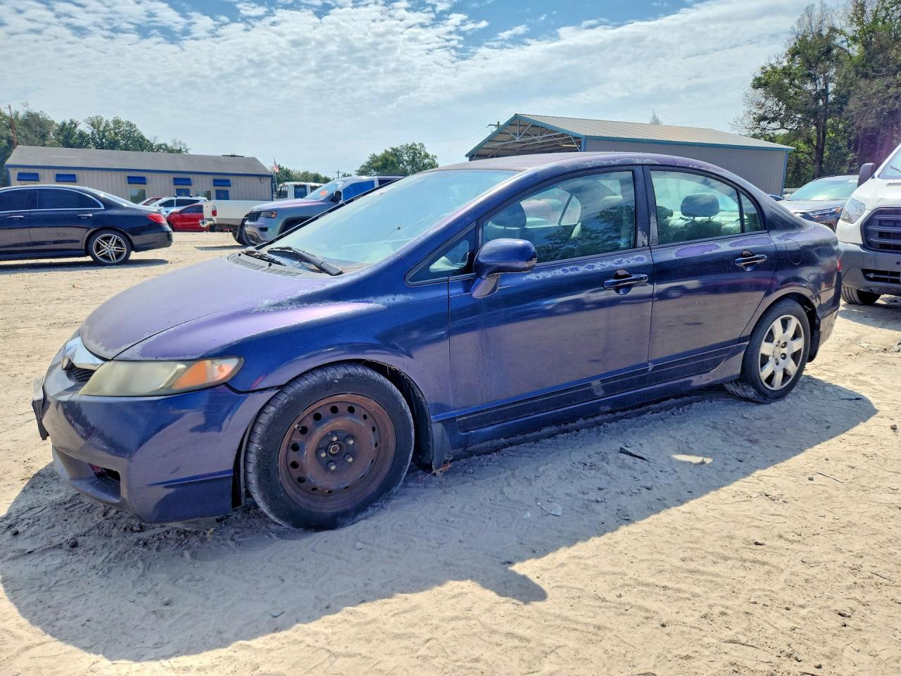 2010 Honda Civic Lx Blue vin: 2HGFA1F58AH580063